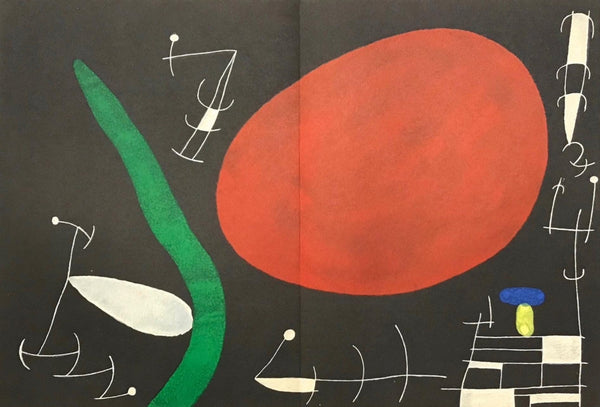 Joan Miró, Composition (Cramer 112; Mourlot 439-442), Derrière le miroir, Limited Edition Lithograph