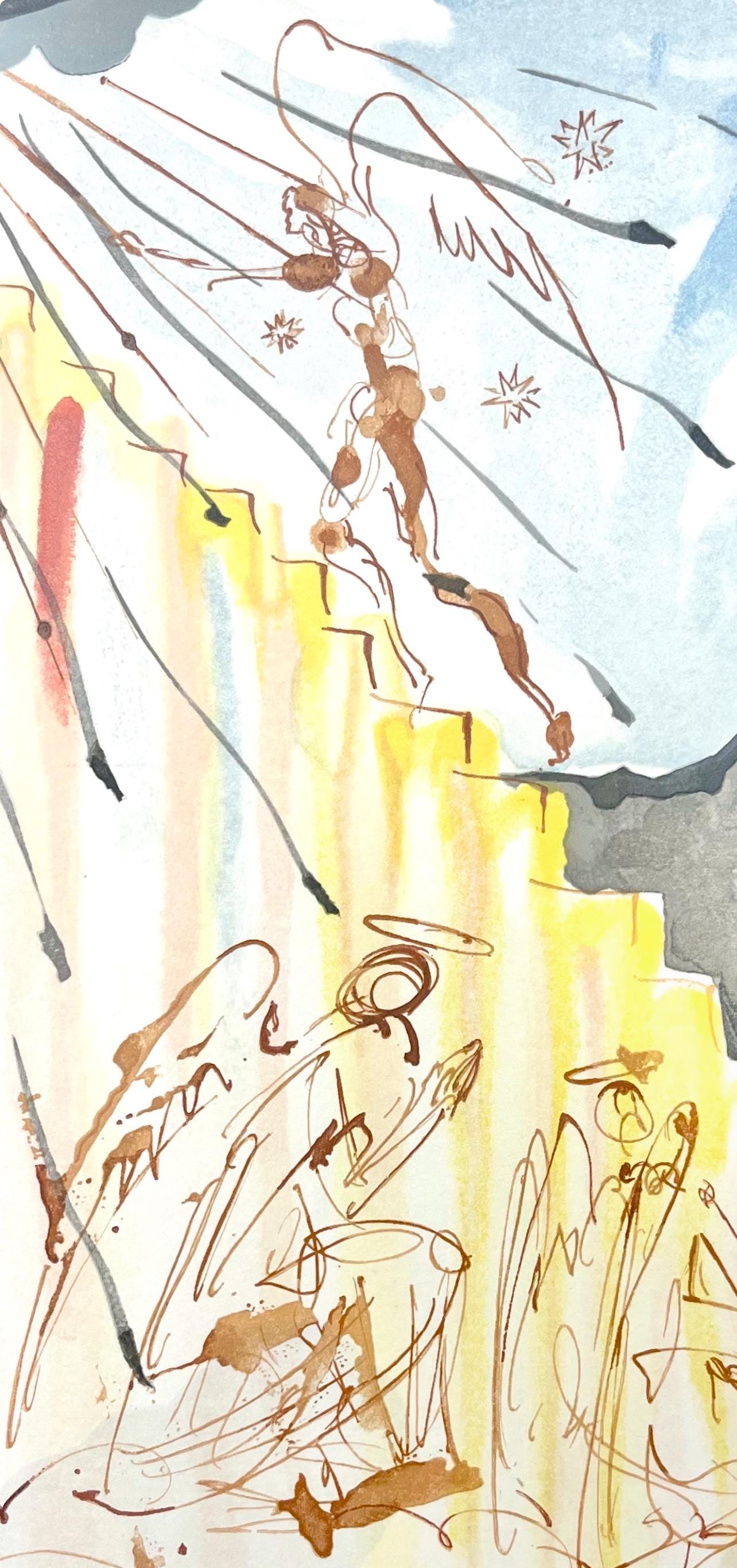Salvador Dali, Paradies XXII (Field 189-200; Michler/Löpsinger 1039-1138), Die Göttliche Komödie, Signed, Limited Edition Woodcut