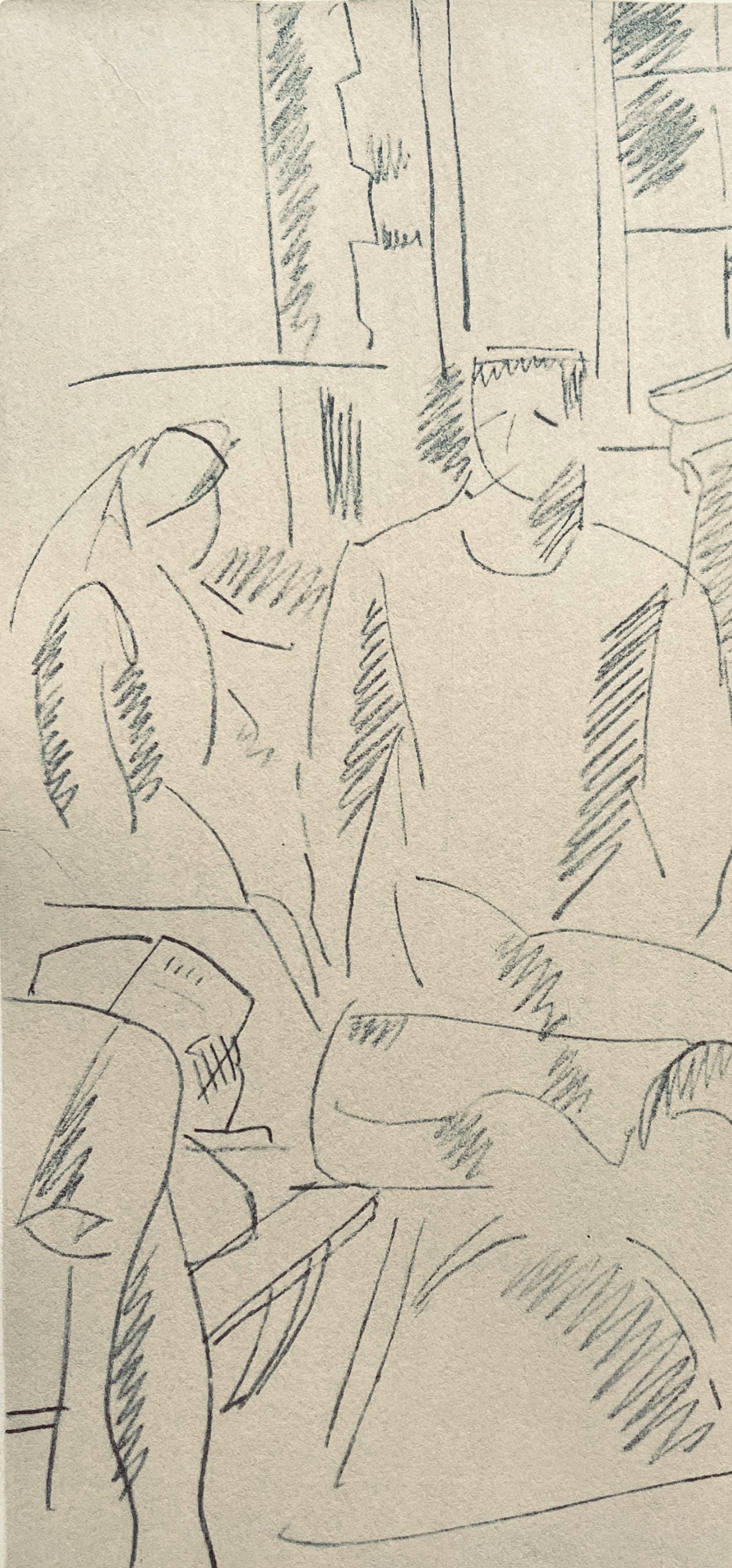 Fernand Léger, Intérieur d'Hôpital, Fernand Léger, Dessins de Guerre, Limited Edition Lithograph