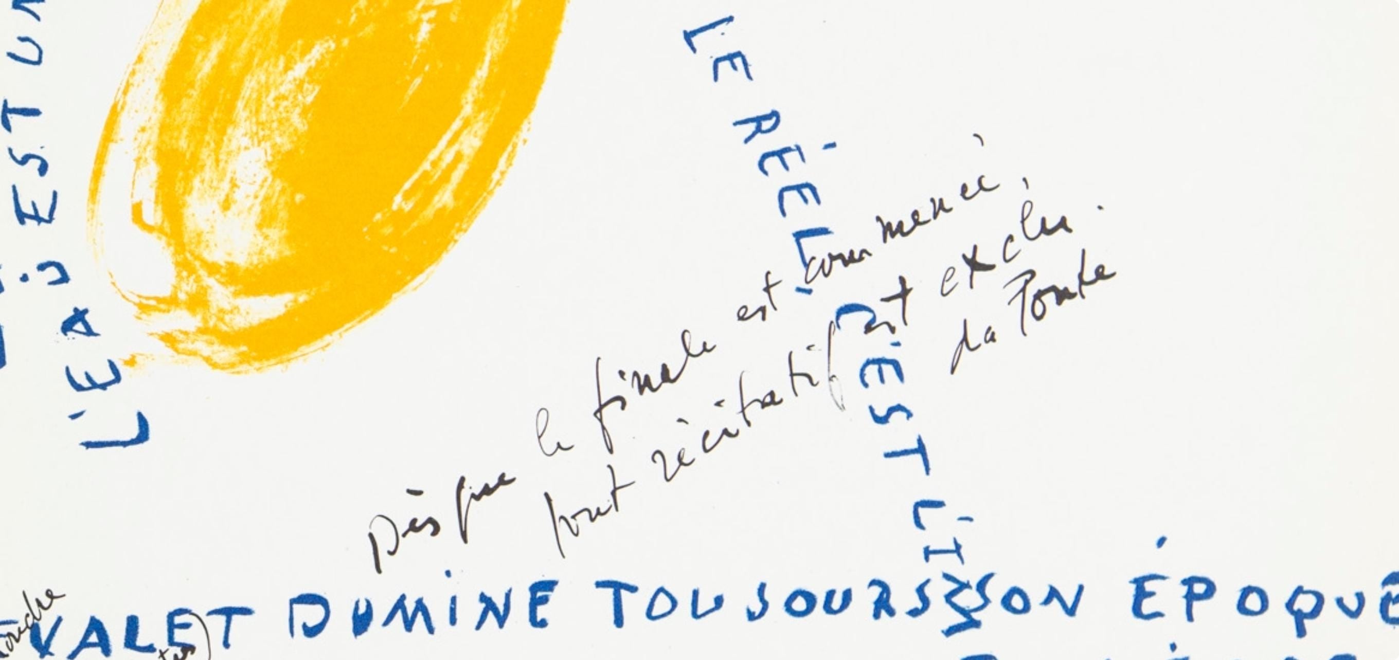 Jean Bazaine, Composition, Derrière le miroir, Limited Edition Lithograph