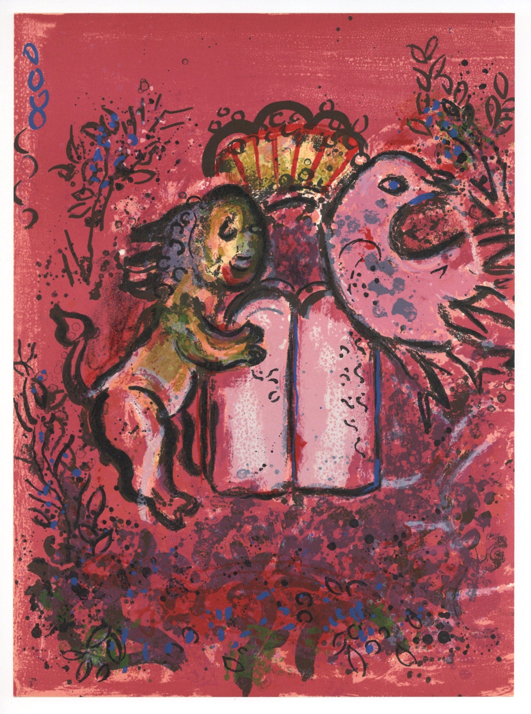 Marc Chagall, Tablets of Law (Mourlot 365; Cramer 49), Limited Edition Lithograph