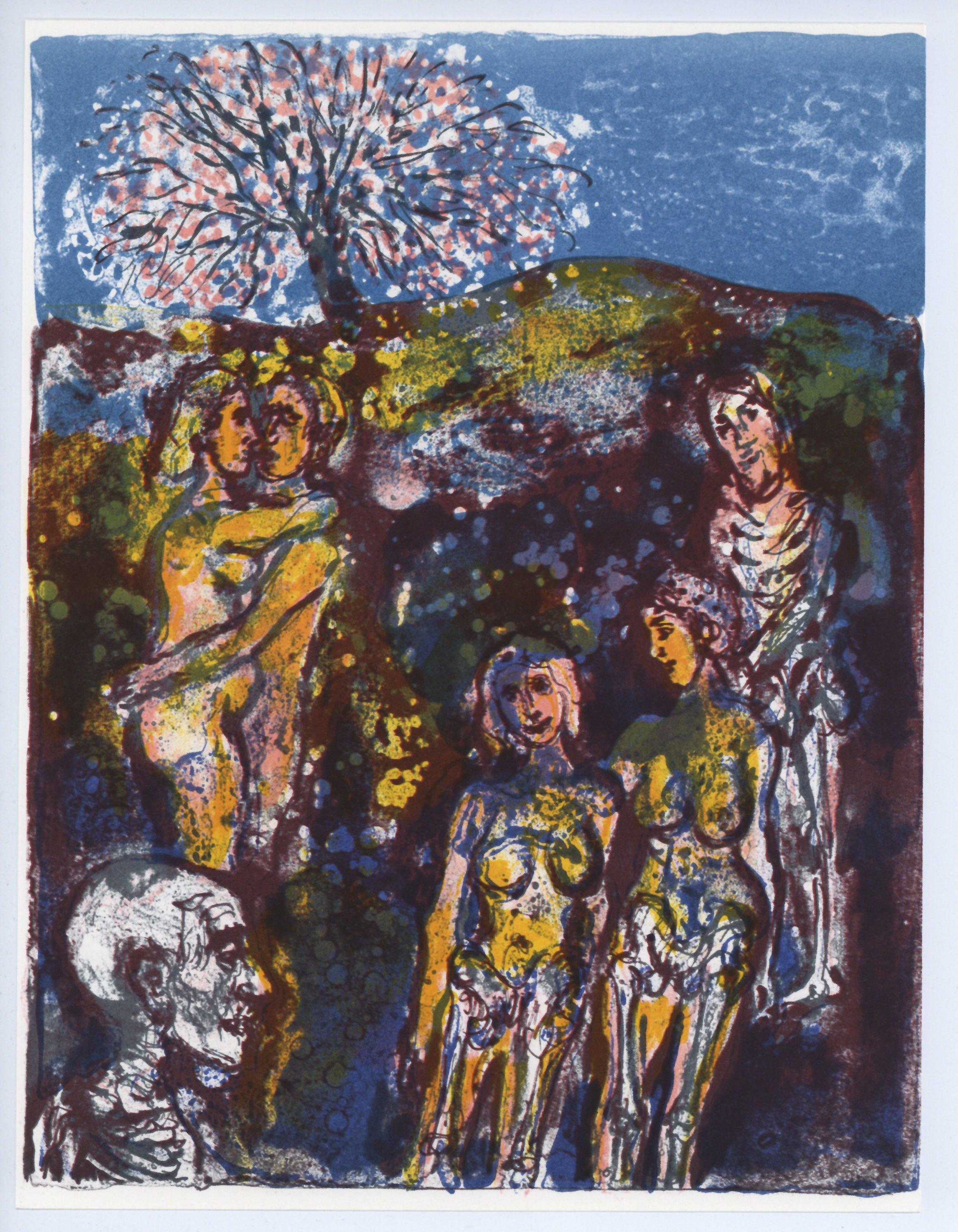 Walter Spitzer, Composition, L'Odyssée, Limited Edition Lithograph