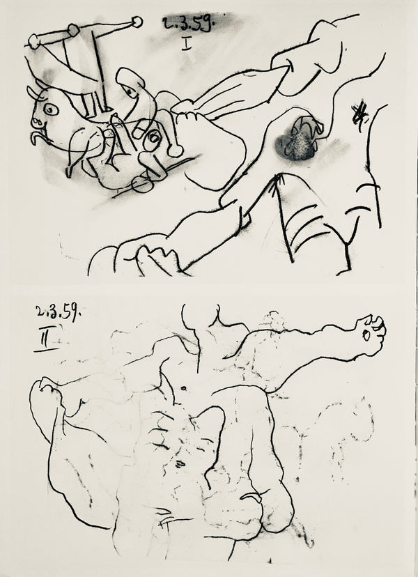 Pablo Picasso, Composition (Bloch 1276; Czwiklitzer 23), Toros y Toreros, Limited Edition Lithograph