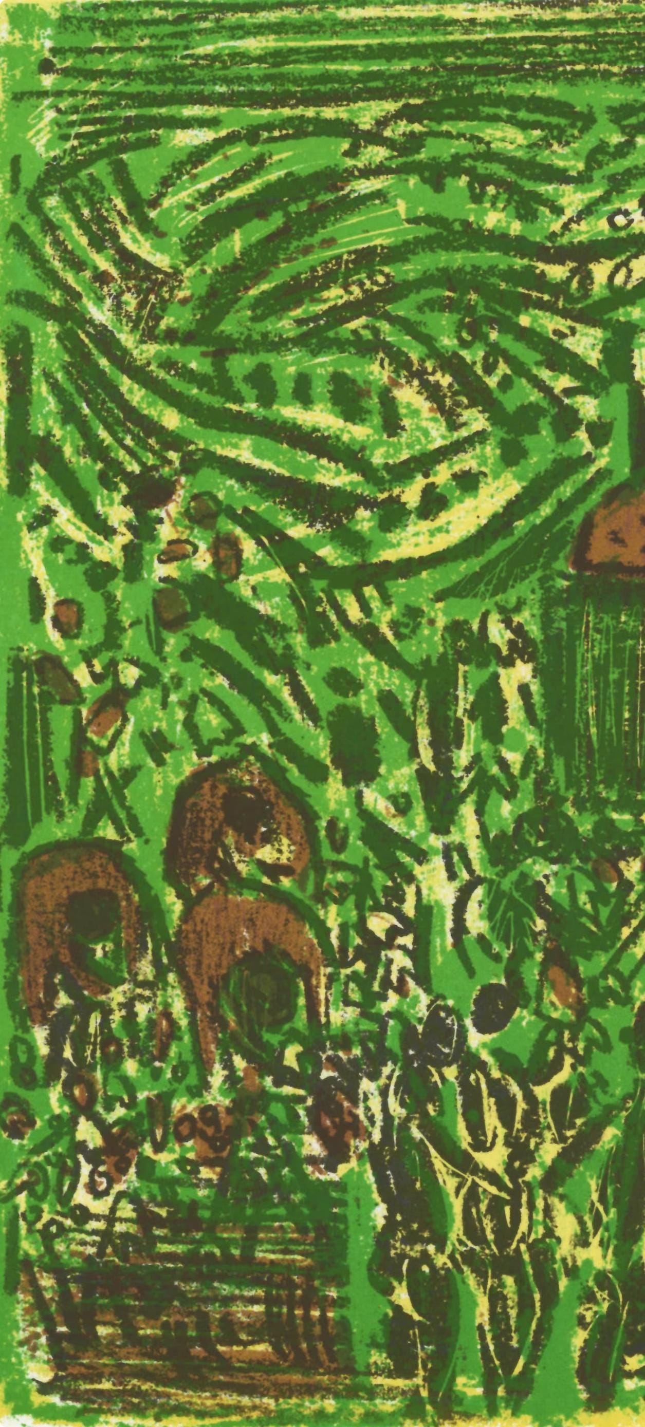André Cottavoz, Composition, L'Odyssée, Limited Edition Lithograph