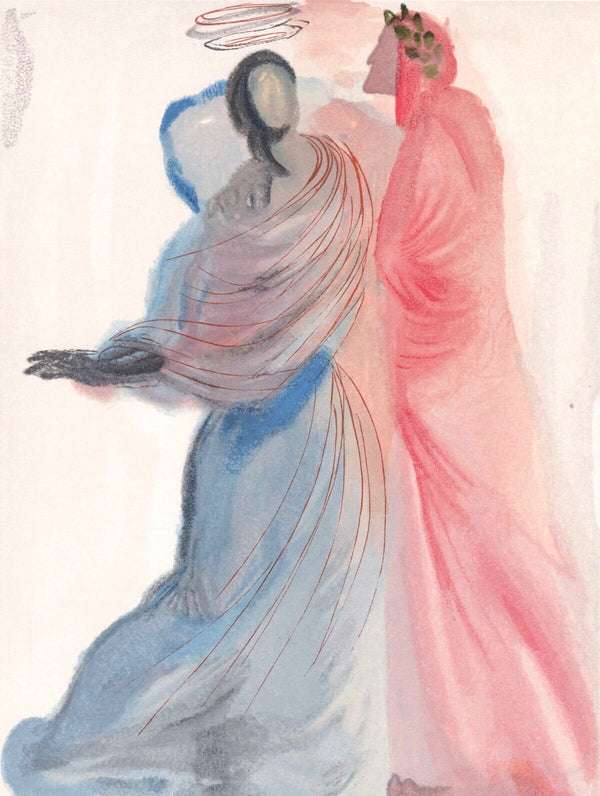 Salvador Dali, Beatrice Comforts the Poet (Michler/Löpsinger 1039-1138; Field 189-200), La Divine Comédie, Limited Edition Woodcut