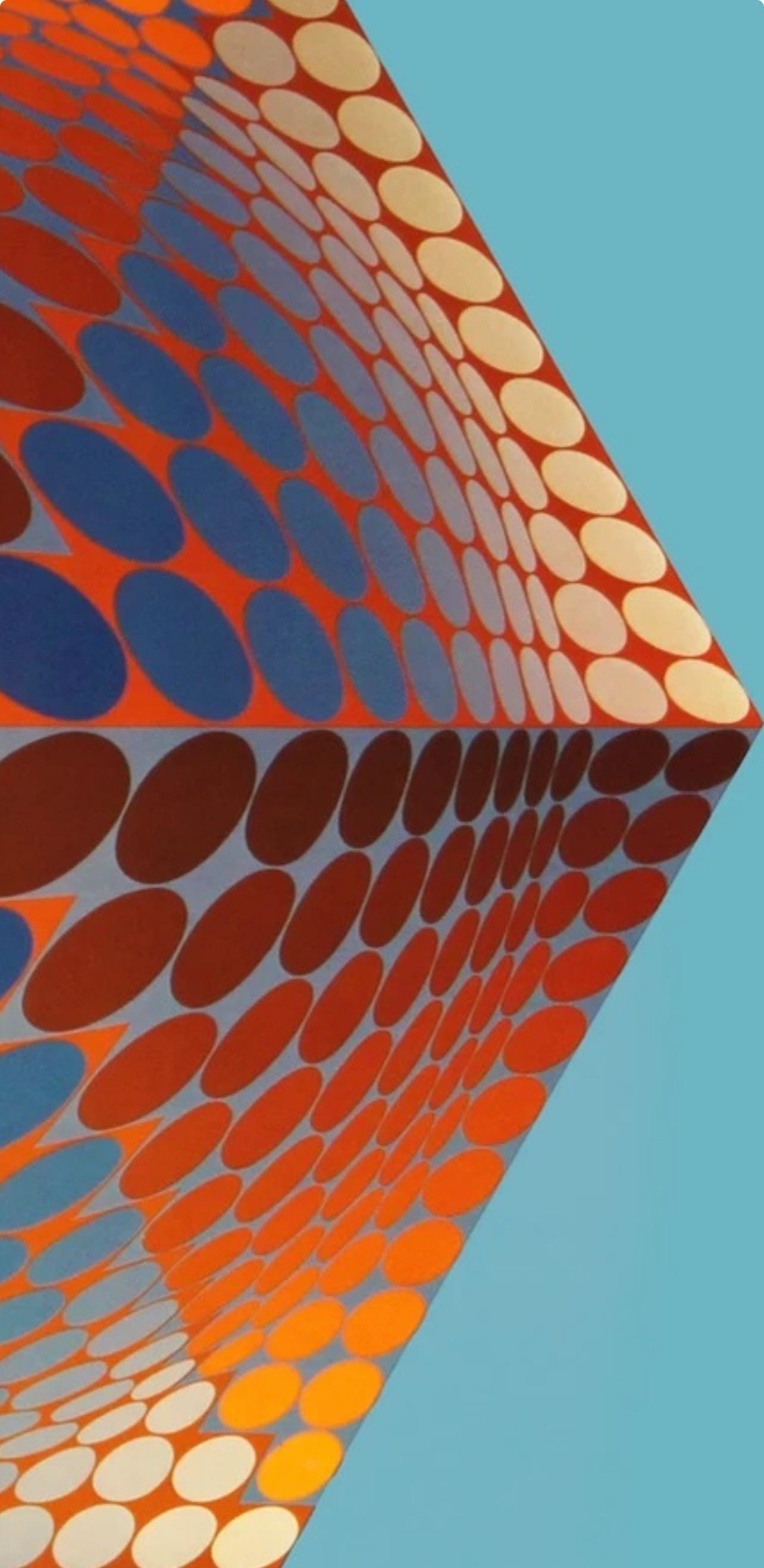 Victor Vasarely, Composition, Hexagone, Limited Edition Héliogravure