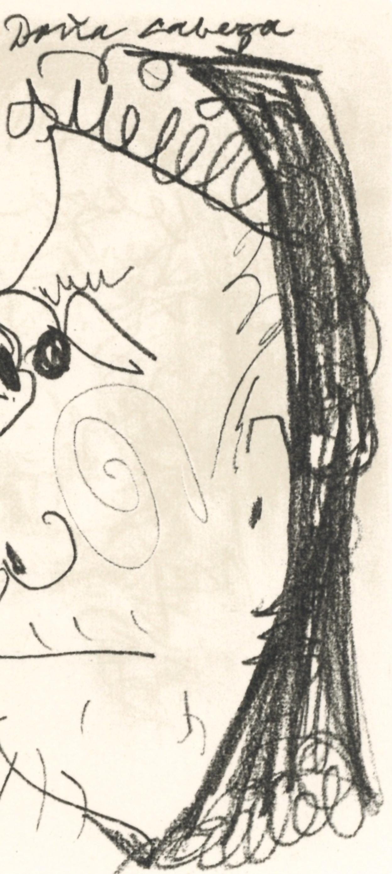Pablo Picasso, Composition, Le Goût du Bonheur (Cramer 148; Bloch 2013), Limited Edition Mixed Media Lithograph