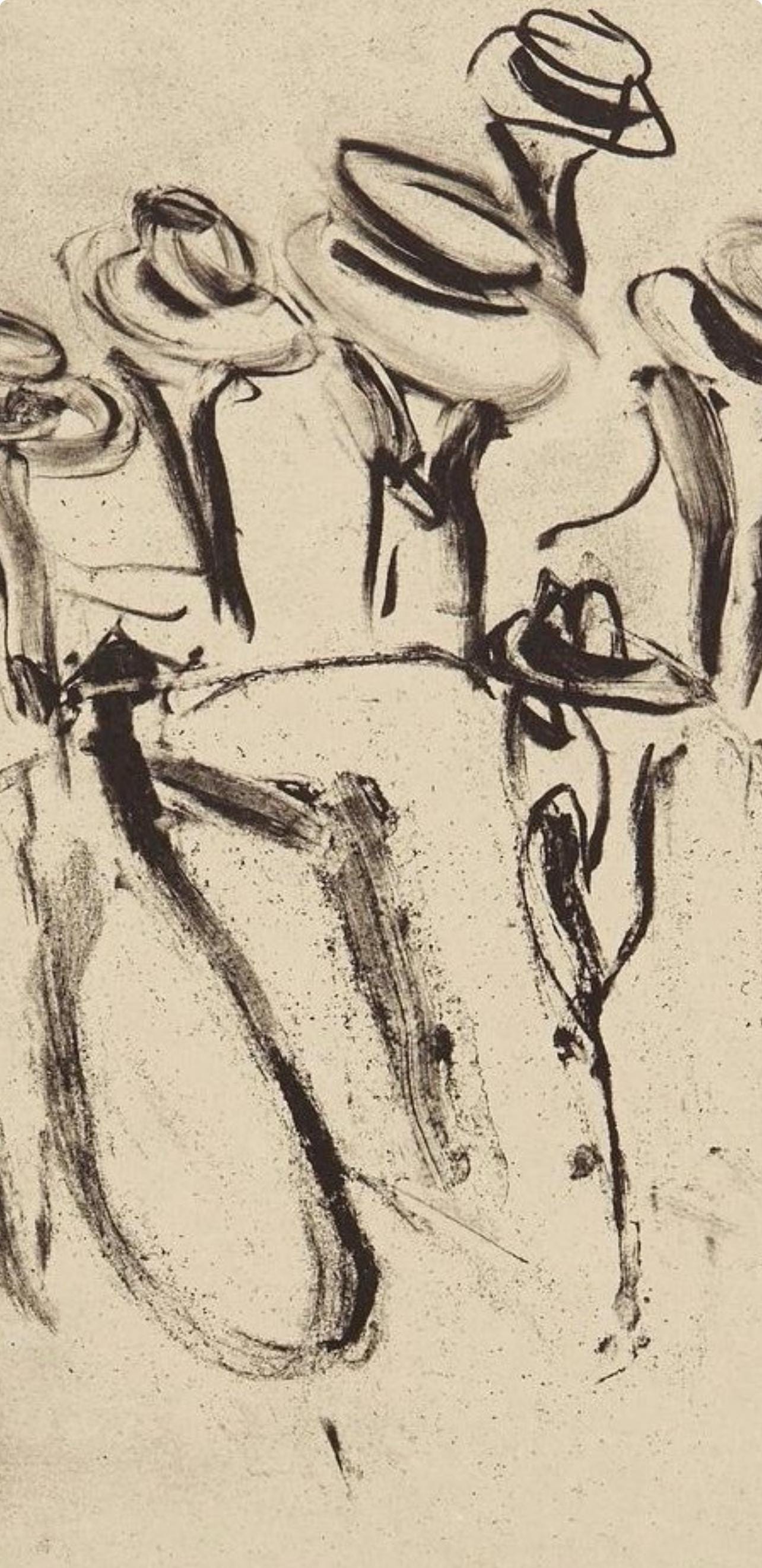 Willem de Kooning, Composition, Poems, Limited Edition Lithograph
