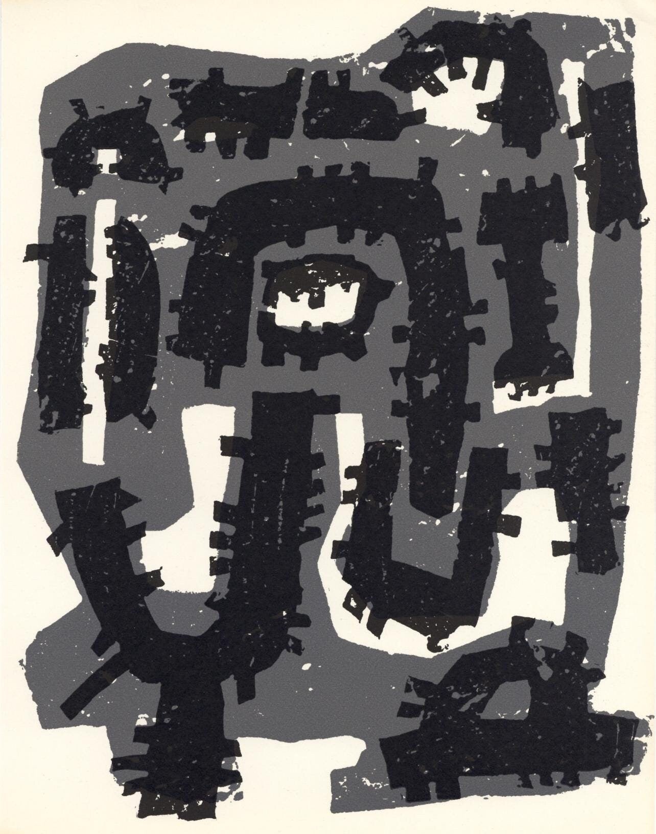 Raoul Ubac, Composition, XXe siècle, Limited Edition Lithograph