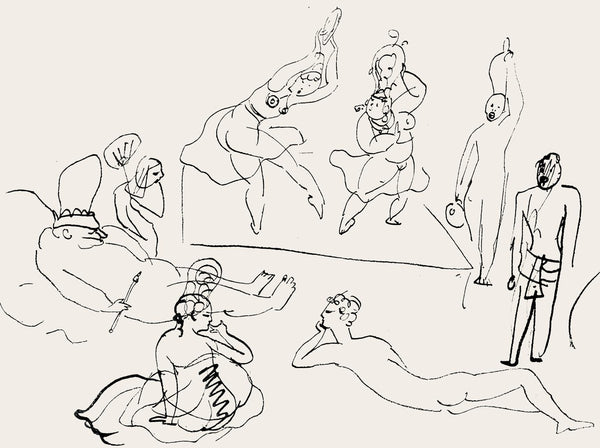 Pablo Picasso, Composition (Hodorisch B2), Le manuscrit trouvé dans un chapeau, Limited Edition Lithograph