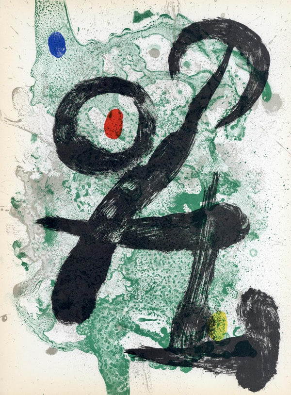 Joan Miró, Composition (Cramer 83; Mourlot 340-347), Derrière le miroir, Limited Edition Lithograph