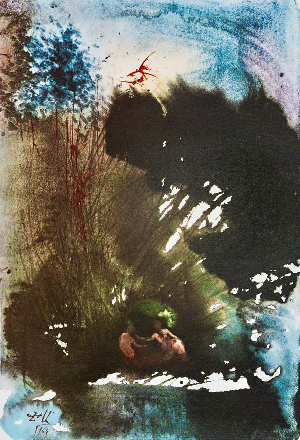 Salvador Dali, Composition (Michler/Löpsinger 1600; Field 69-3), Biblia Sacra, Limited Edition Lithograph