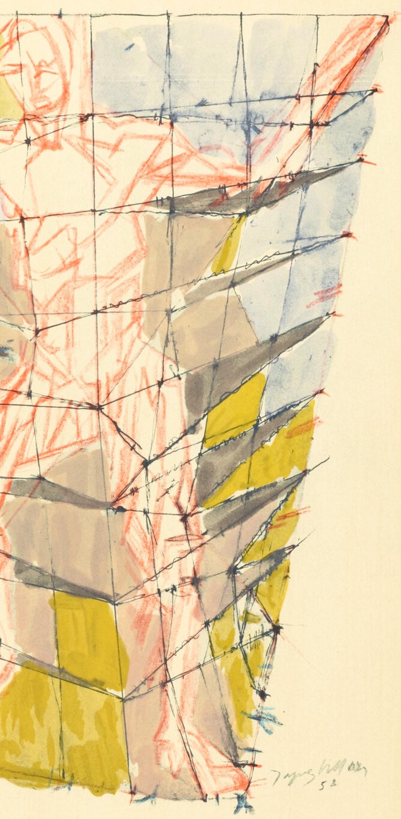 Jacques Villon, En colère, Douze Contemporains, Limited Edition Lithograph