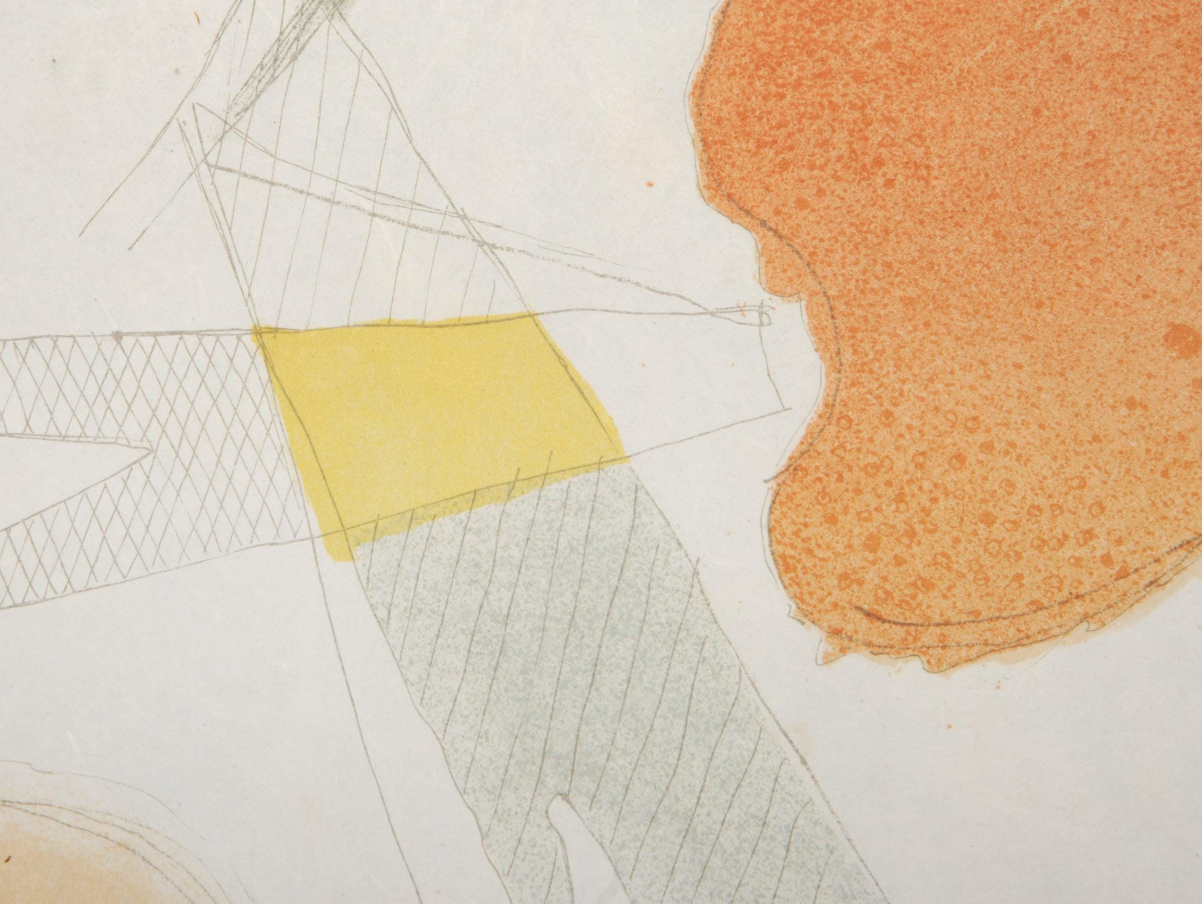 Georges Braque, Composition (Vallier 143), La Liberté des Mers, Limited Edition Lithograph