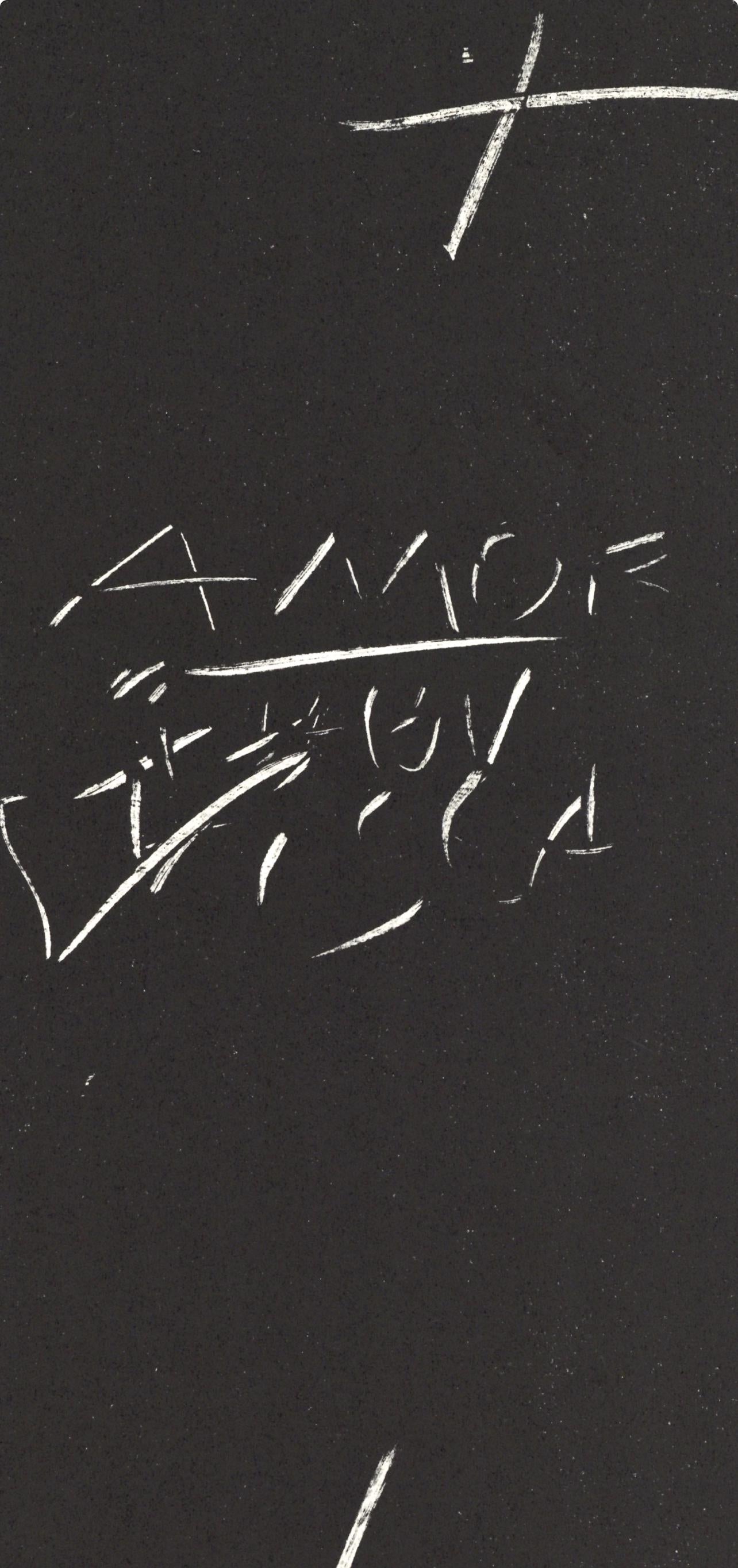 Antoni Tàpies, Composition, Derrière le miroir, Limited Edition Lithograph