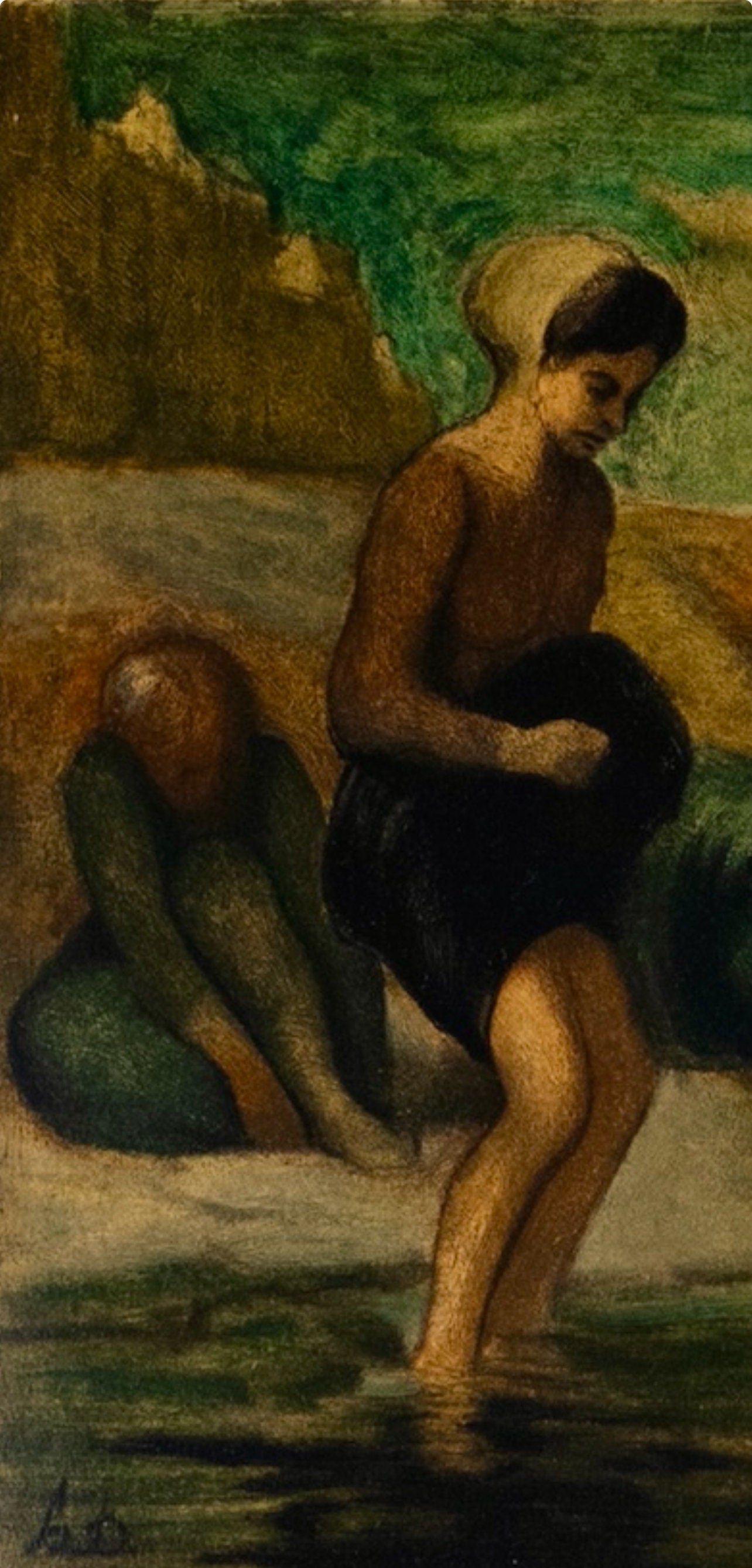 Honoré Daumier, Au bord de l'eau, Les Réalistes Lyriques, Collection Pierre Lévy, Limited Edition Lithograph