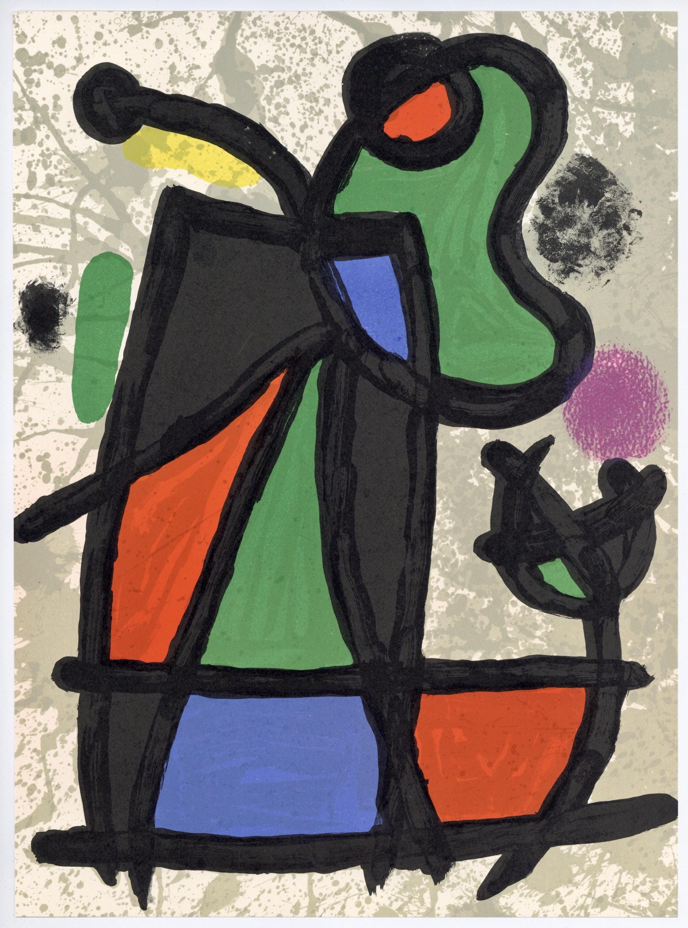 Joan Miró, Composition, Derrière le miroir, Limited Edition Lithograph
