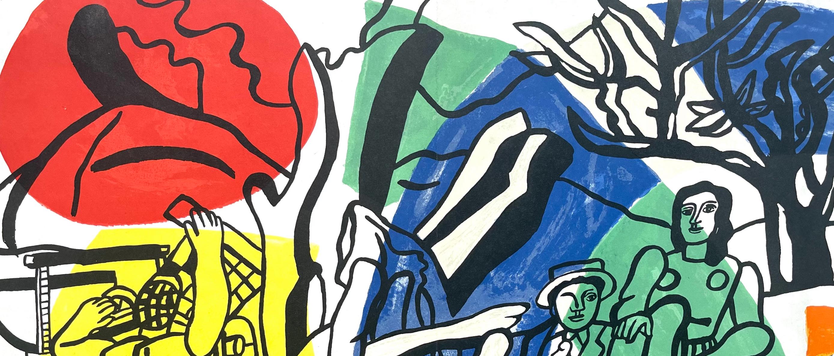 Fernand Léger, La partie de campagne, Derrière le miroir, Limited Edition Lithograph