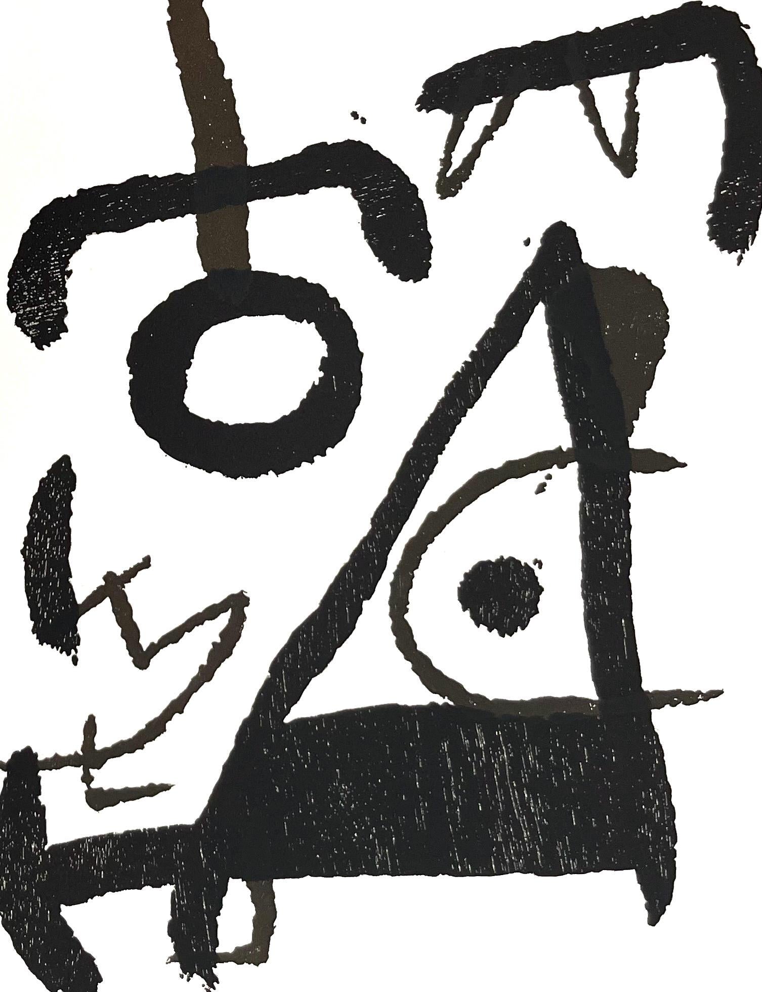 Joan Miró, Composition (Dupin 1294), Miró Graveur, Limited Edition Woodcut
