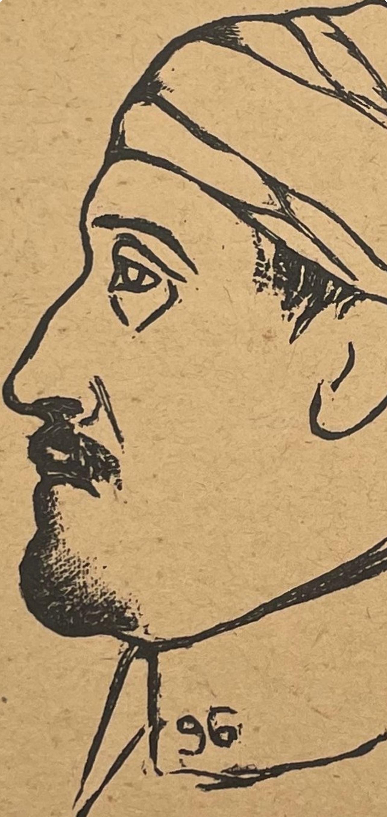 Pablo Picasso, Composition (Horodisch C2), Calligrammes, Limited Edition Woodcut