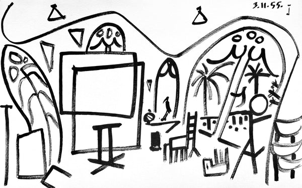 Pablo Picasso, Composition (Cramer 101), Carnet de la Californie, Limited Edition Lithograph