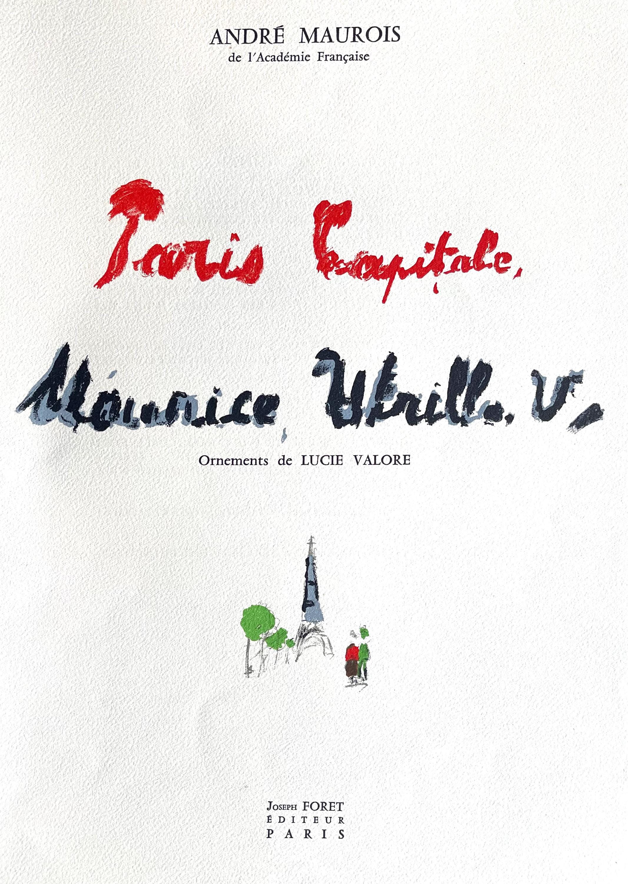 Maurice Utrillo, à la Comédie Française, Paris Capitale, Limited Edition Lithograph