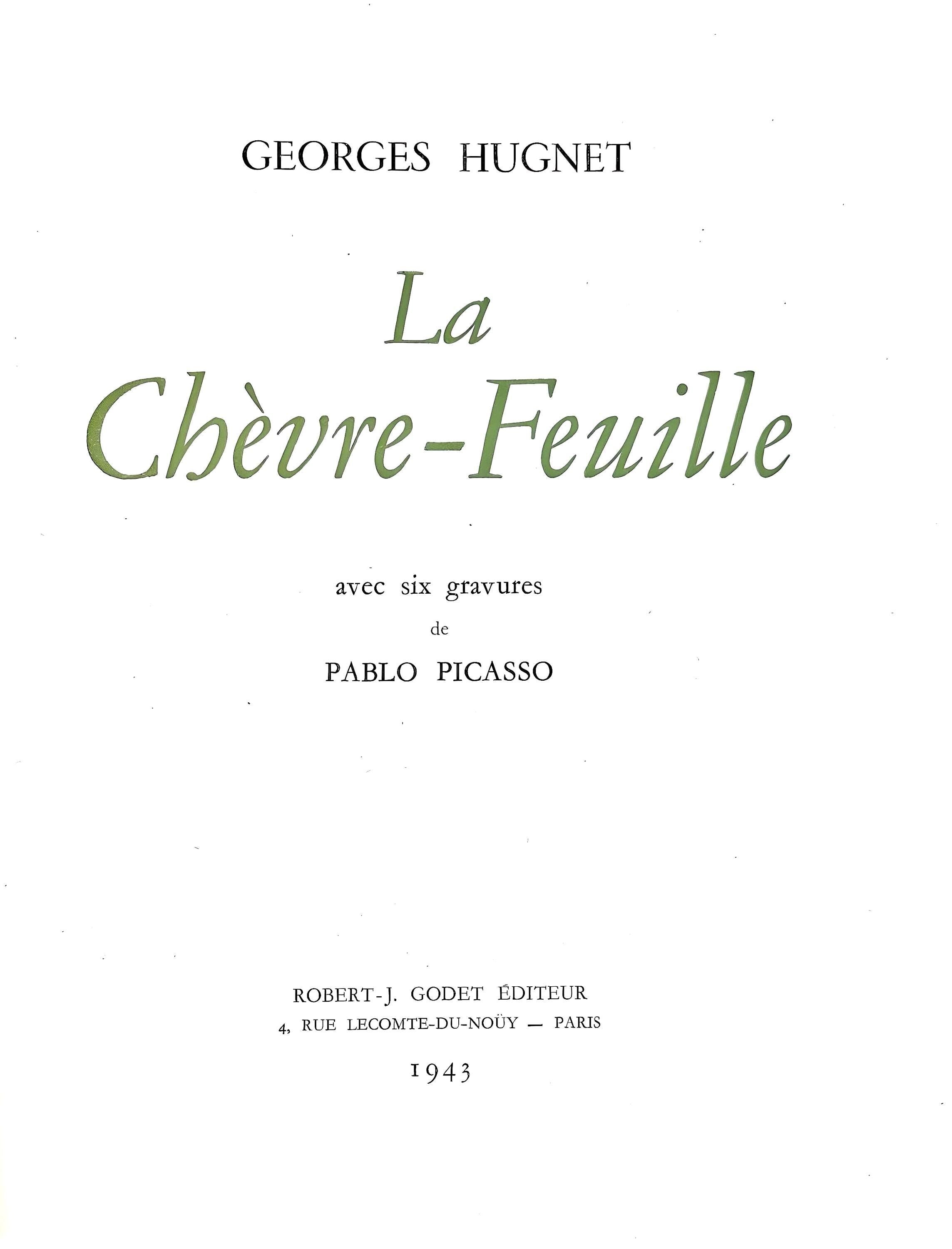 Pablo Picasso, Trois baigneuses (Bloch 361a-e; Baer 683-688; Cramer 38), La Chèvre-Feuille, Limited Edition Engraving