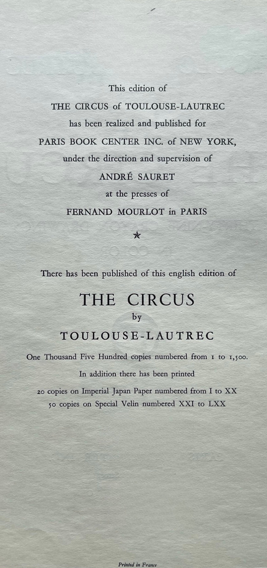 Henri de Toulouse-Lautrec, Cheval et Singe dressé, The Circus by Toulouse-Lautrec, Limited Edition Lithograph