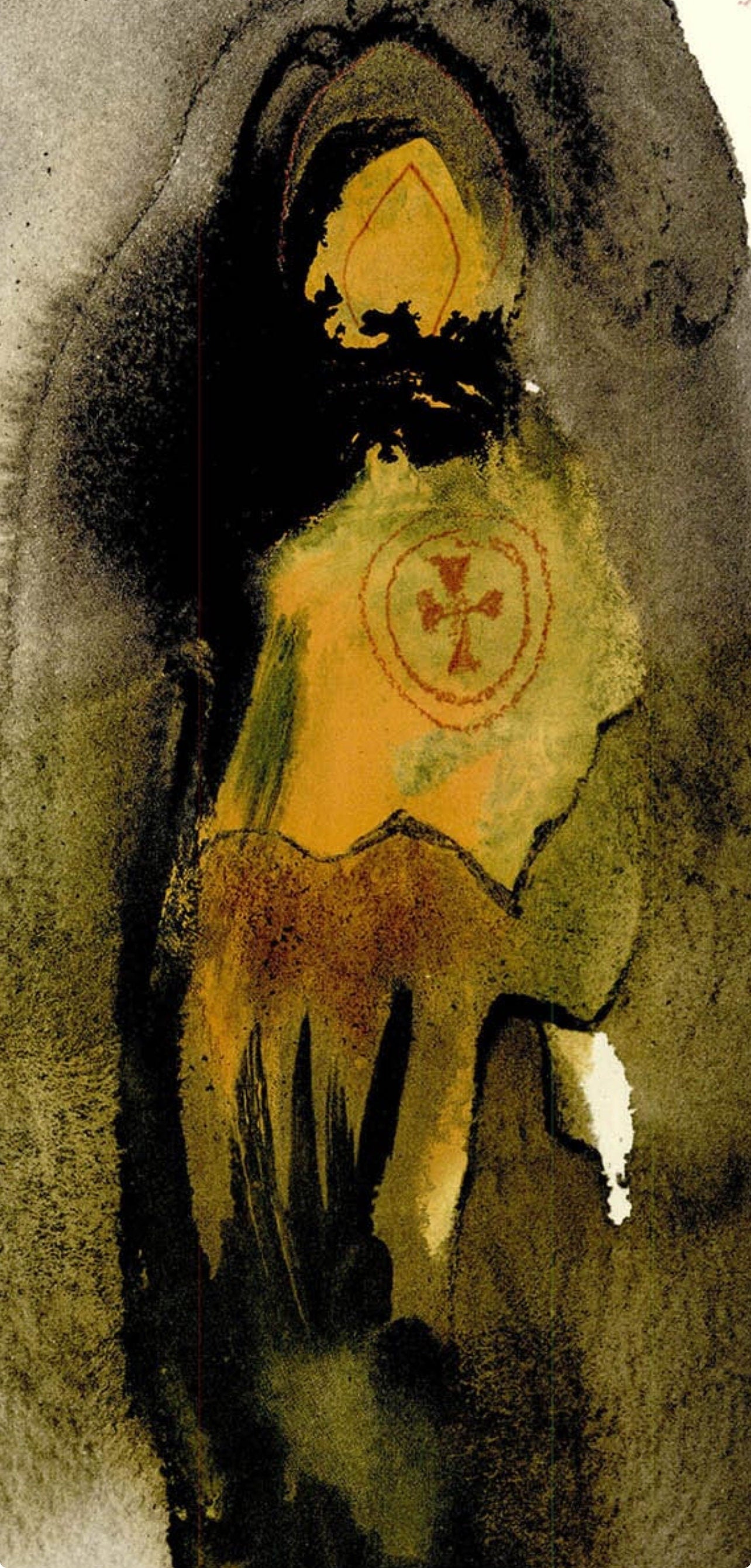 Salvador Dali, Composition (Michler/Löpsinger 1600; Field 69-3), Biblia Sacra, Limited Edition Lithograph