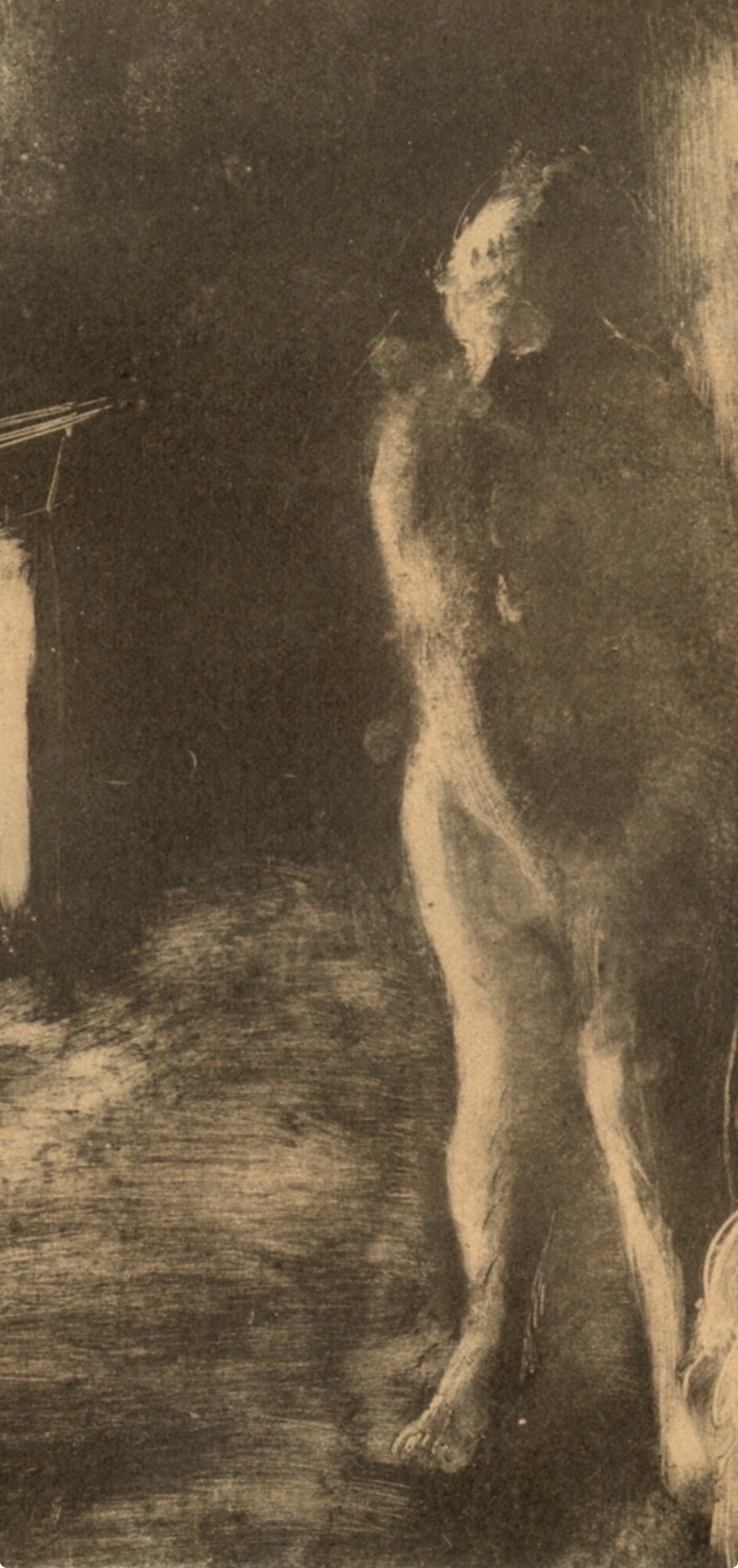 Edgar Degas, Devant la Cheminee, E. Degas Monotypes, Limited Edition Monotype