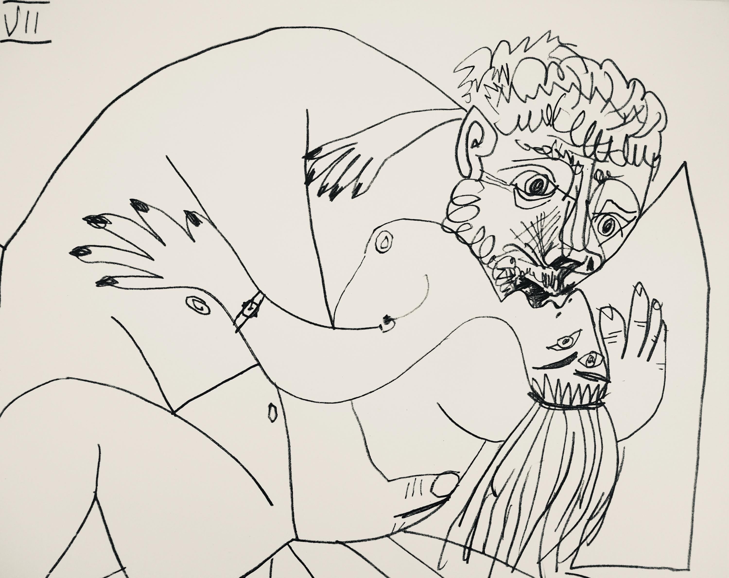 Pablo Picasso, Composition (Orozco 193-204), Au Baiser D'Avignon, Limited Edition Lithograph