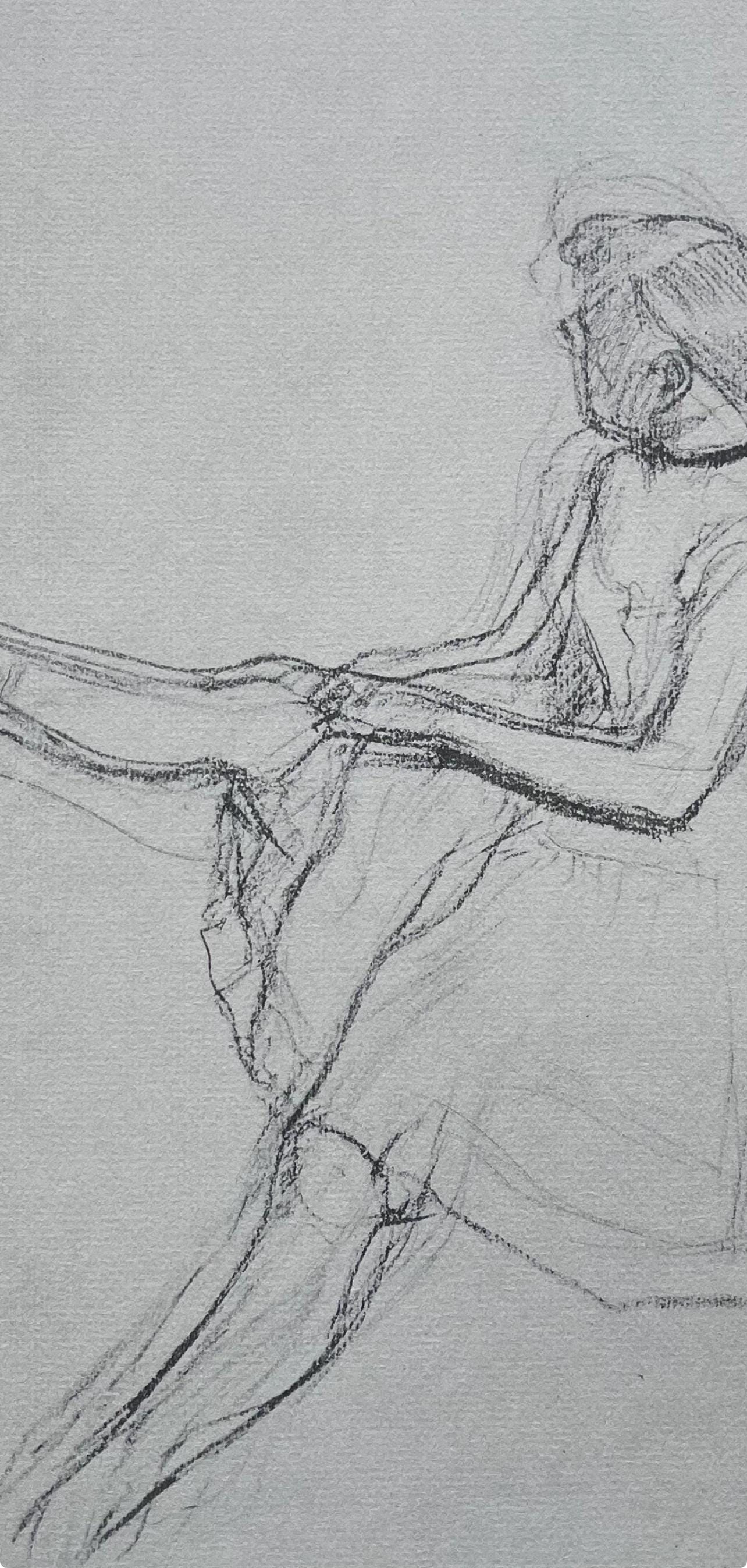 Edgar Degas, Seated dancer, removing her slipper, Ten Ballet Sketches, Limited Edition Lithograph