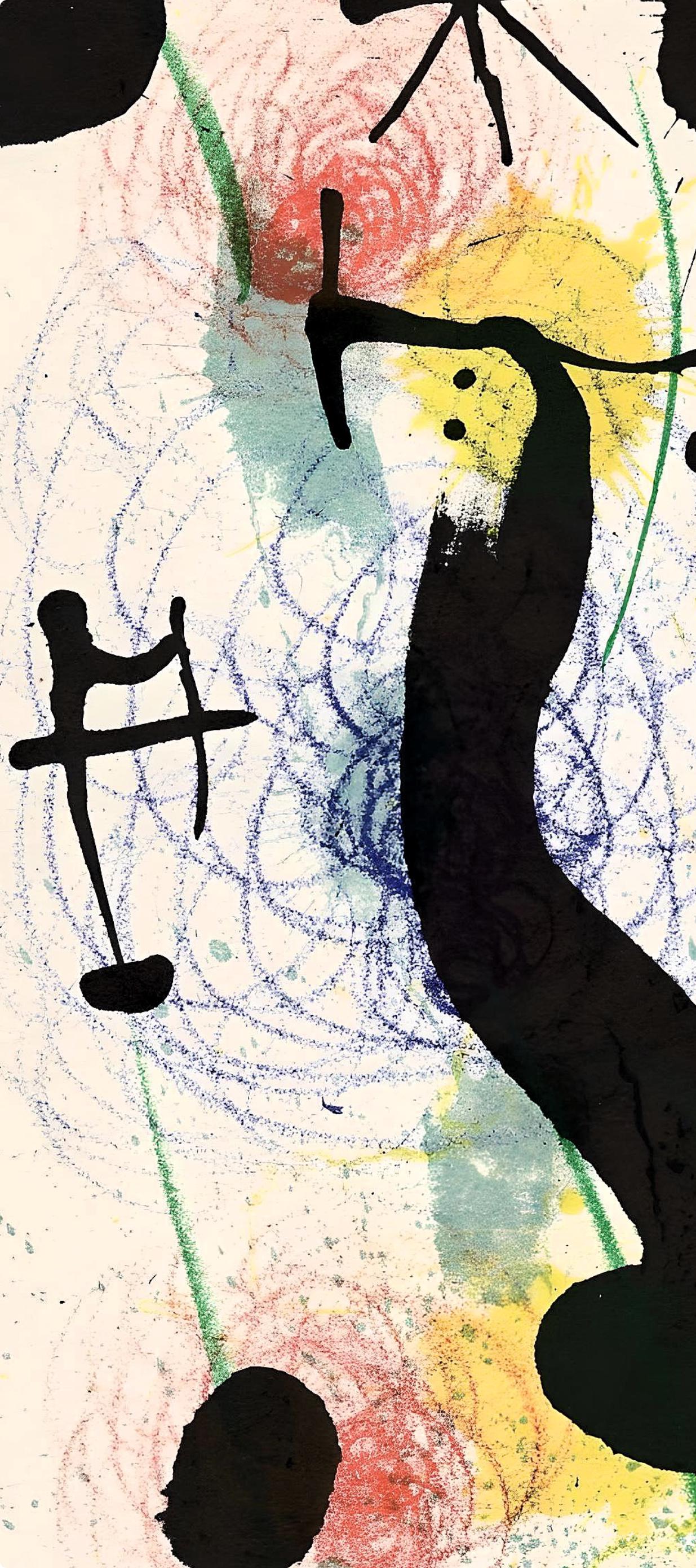 Joan Miró, Composition (Mourlot 551; Cramer 118), Derrière le miroir, Limited Edition Lithograph