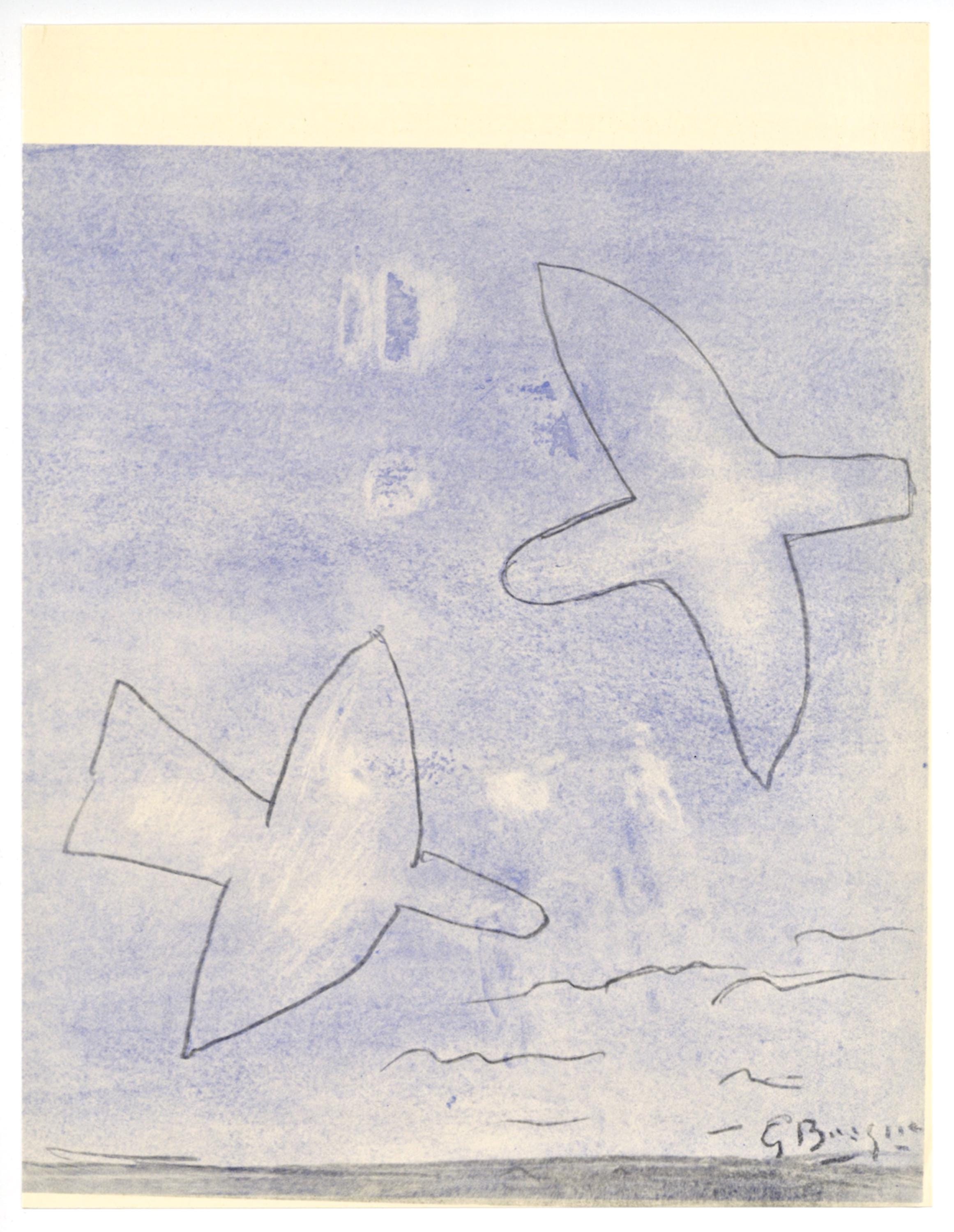 Georges Braque, Les oiseaux, XXe siècle, Limited Edition Lithograph