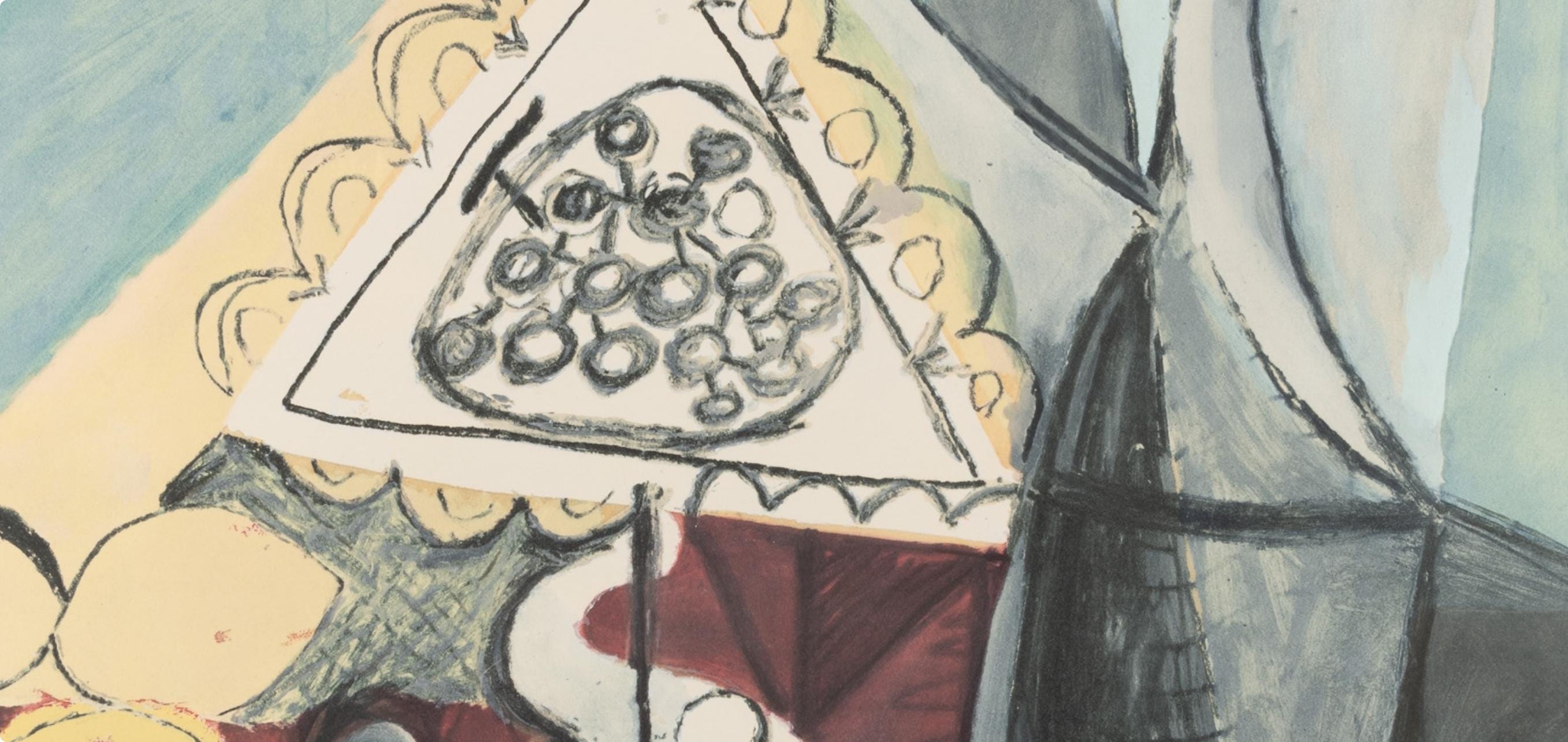 Pablo Picasso, Composition, Faunes et Flore d'Antibes, Limited Edition Lithograph