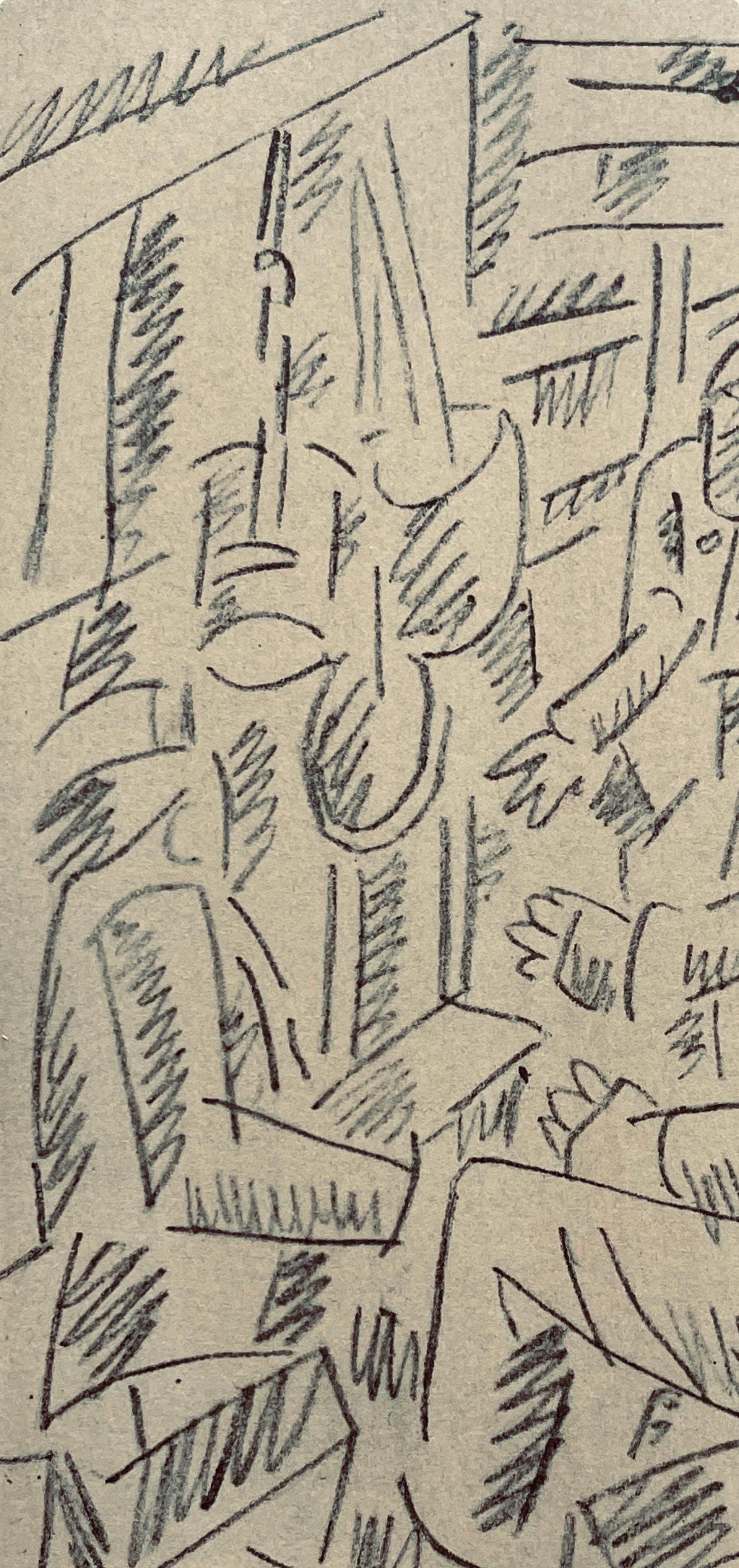 Fernand Léger, Soldats Jouant Aux Cartes, Fernand Léger, Dessins de Guerre, Limited Edition Lithograph