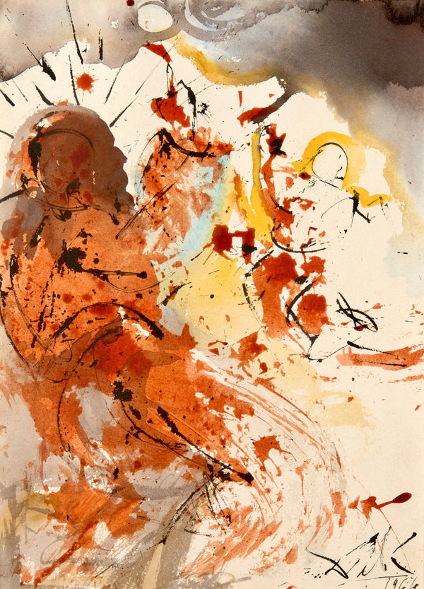 Salvador Dali, Composition (Michler/Löpsinger 1600; Field 69-3), Biblia Sacra, Limited Edition Lithograph