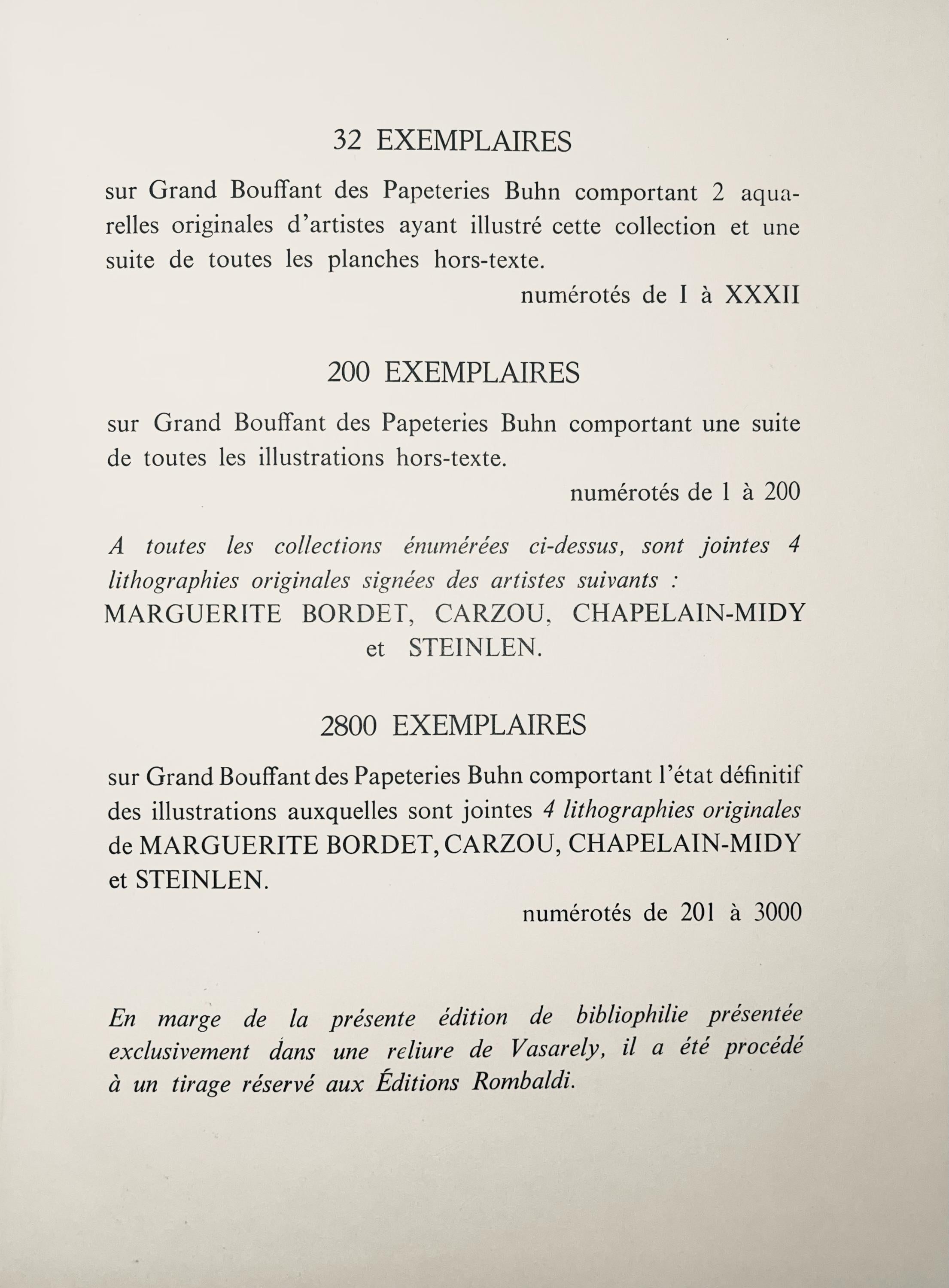 Jean Carzou, Composition, Ce Panorama du Bouddhisme, Limited Edition Lithograph