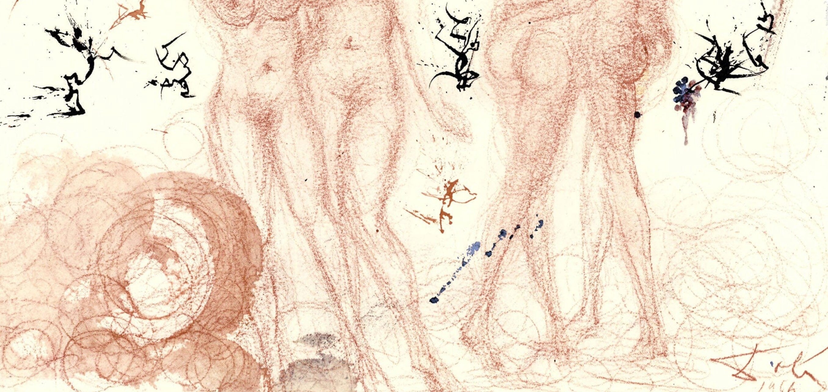 Salvador Dali, Composition (Michler/Löpsinger 1600; Field 69-3), Biblia Sacra, Limited Edition Lithograph