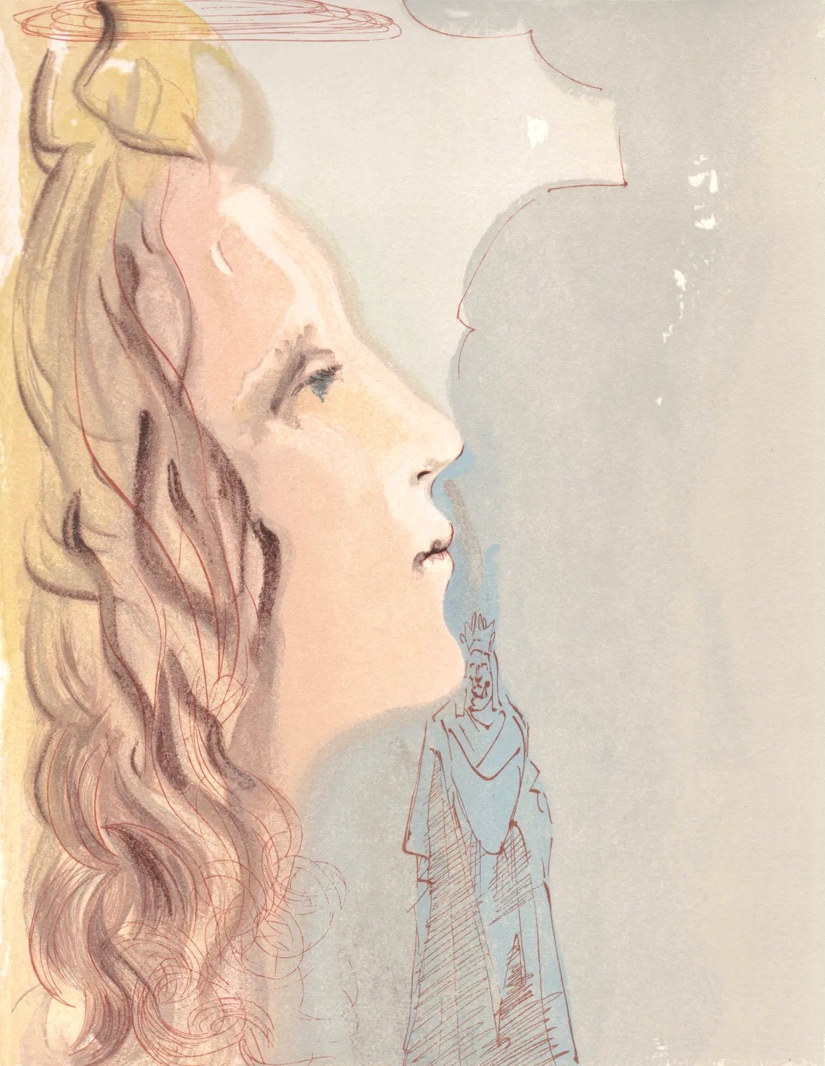 Salvador Dali, The Ascent to Venus (Michler/Löpsinger 1039-1138; Field 189-200), La Divine Comédie, Limited Edition Woodcut