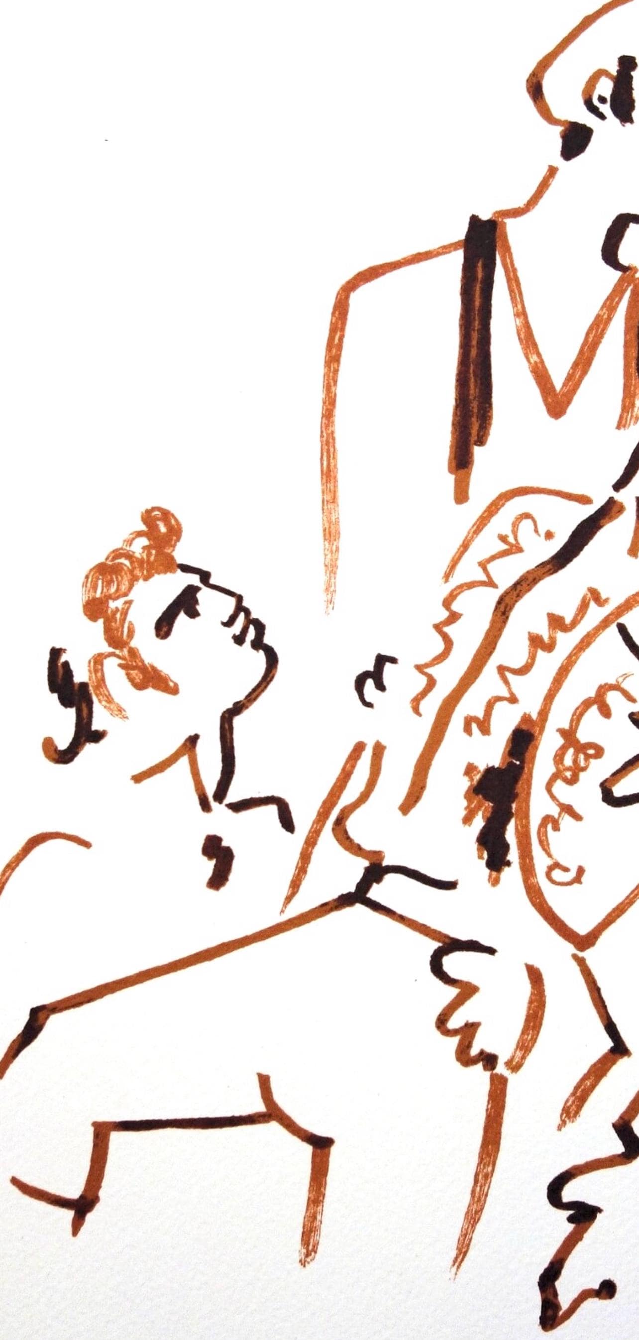 Jean Cocteau, Composition, Taureaux, Limited Edition Lithograph