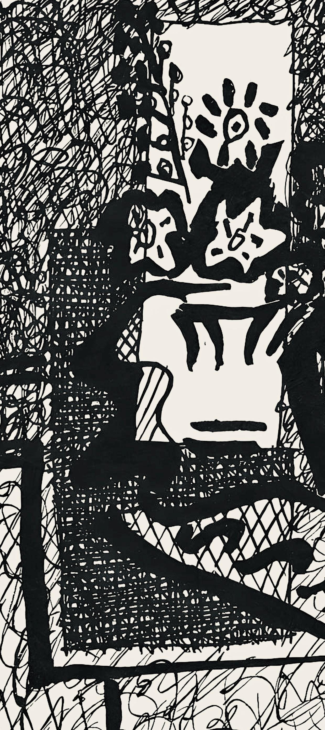 Pablo Picasso, Composition (Monod 10485), Hélène chez Archive de Illustrations de Pablo Picasso, Limited Edition Woodcut