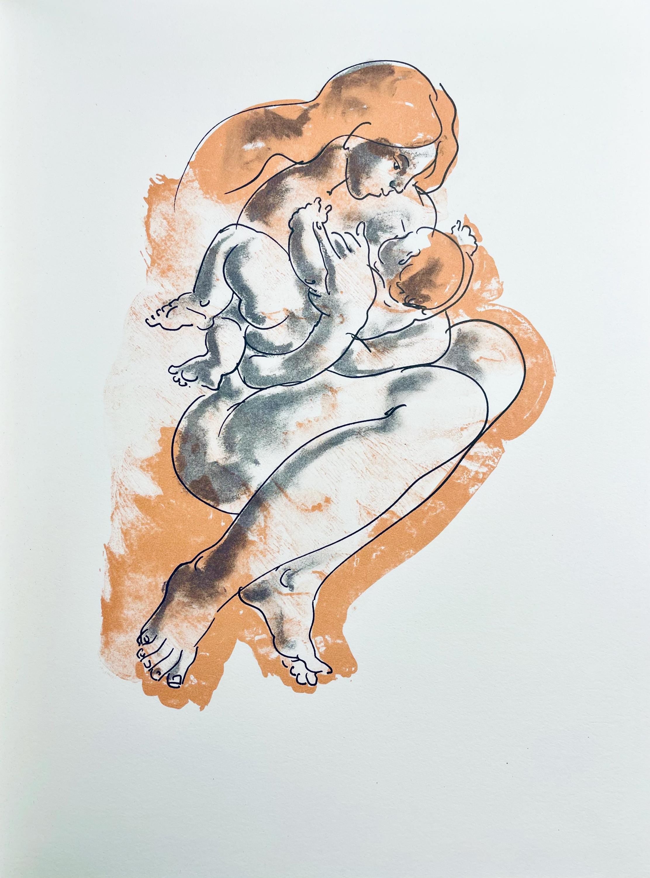 Hans Erni, Composition, Réflexions Simples Sur Le Corps, Limited Edition Lithograph