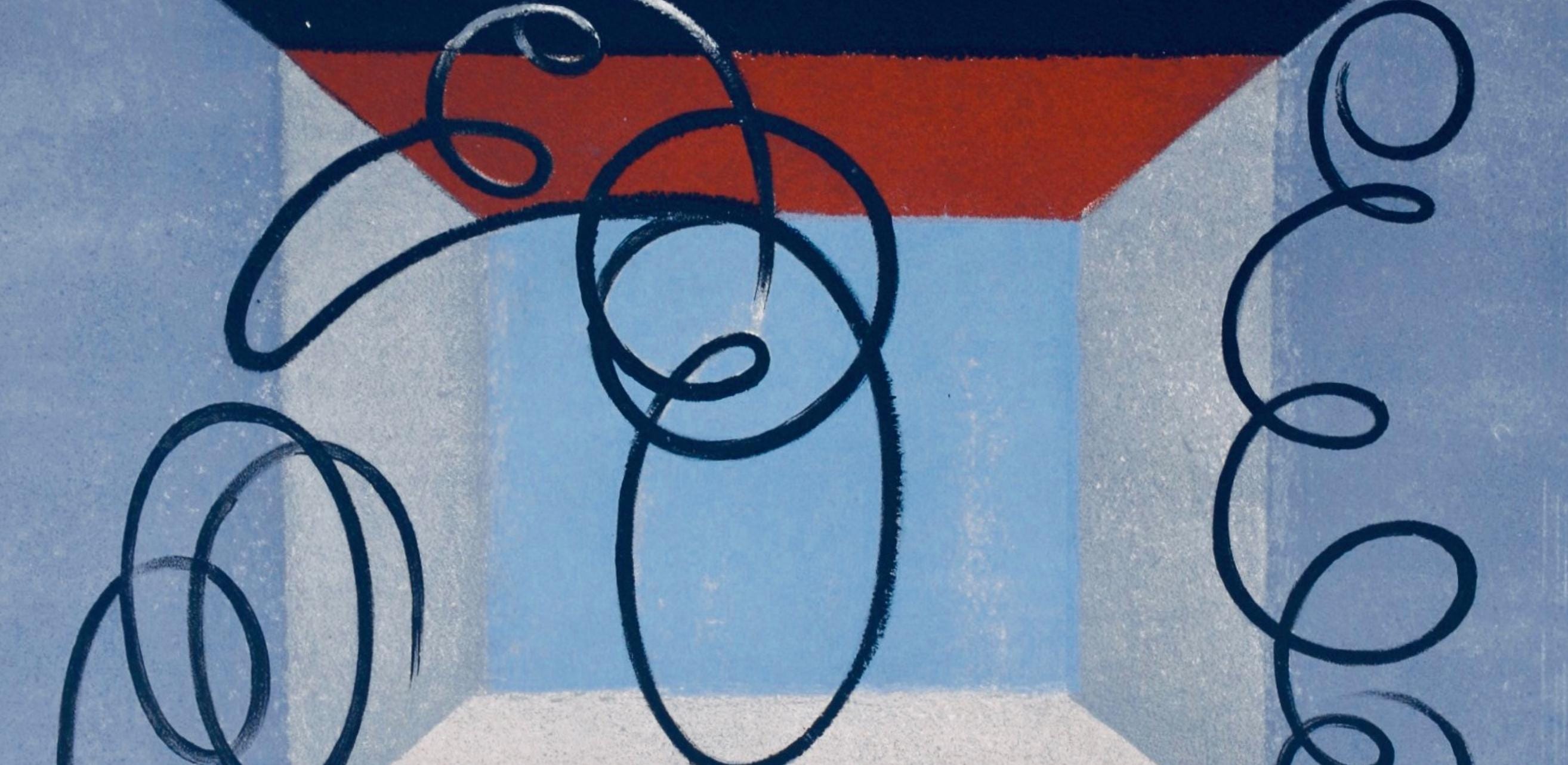 Jacques Villon, Composition (Ginestet/Pouillon 65-72), Jacques Villon, Huit lithographies, Limited Edition Lithograph