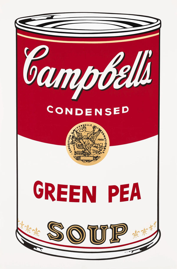 Andy Warhol, Campbell’s Soup, Green Pea, Official Edition, Sunday B. Morning, Silkscreen