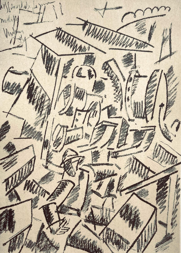 Fernand Léger, Hissage De Forme Mobile, Fernand Léger, Dessins de Guerre, Limited Edition Lithograph