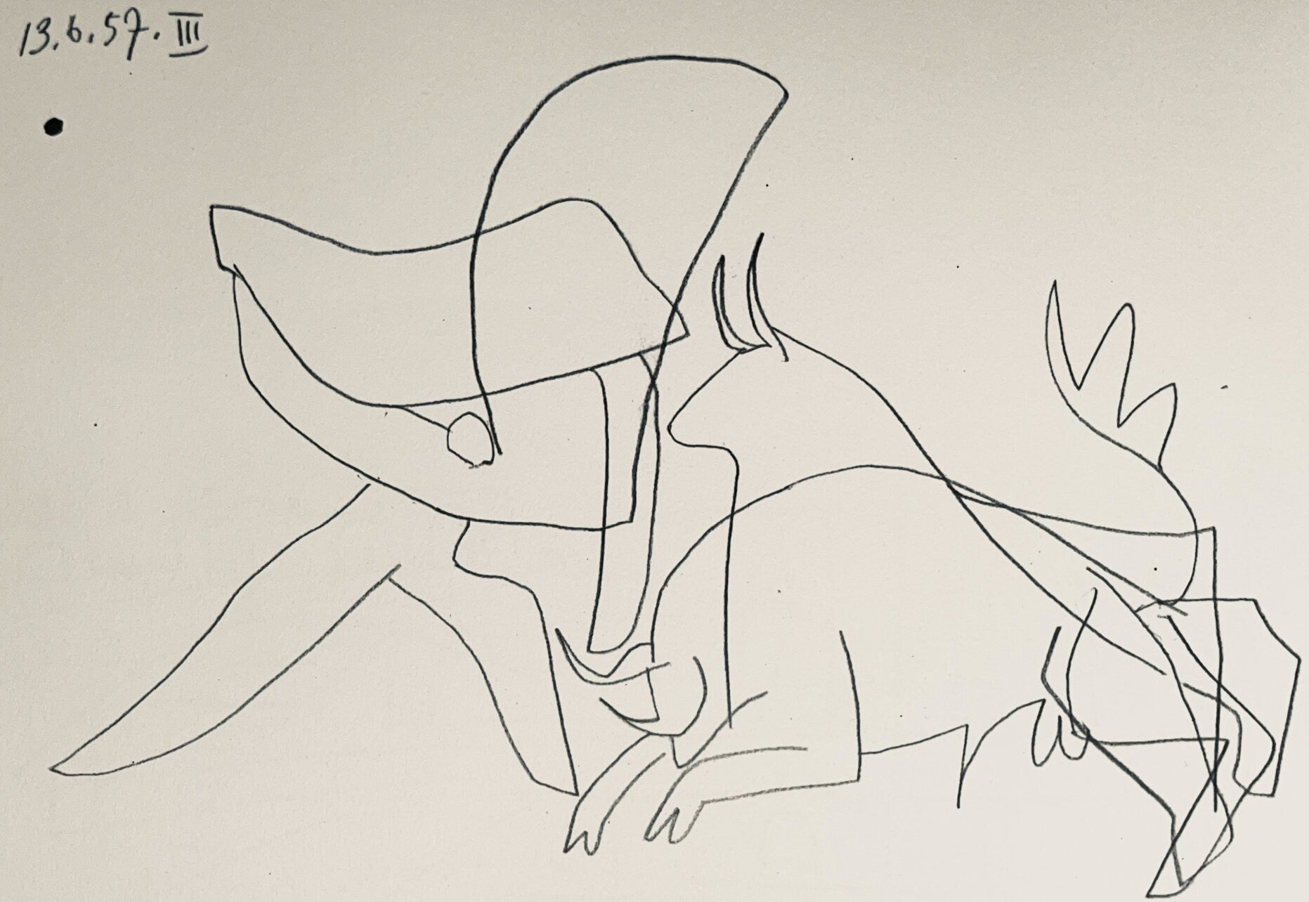 Pablo Picasso, Composition (Bloch 1276; Czwiklitzer 23), Toros y Toreros, Limited Edition Lithograph