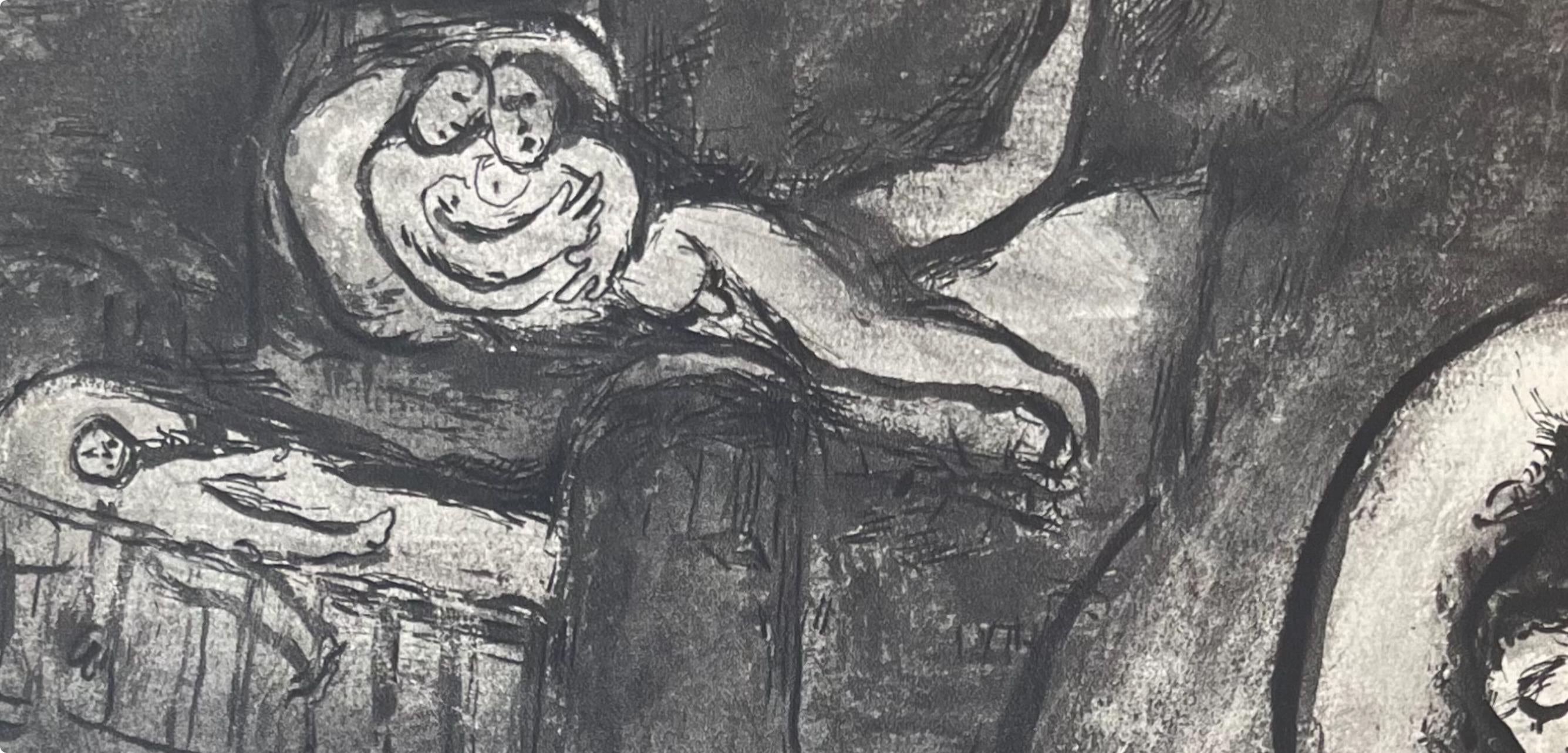 Marc Chagall, Composition, Contes de Boccace, Verve: Revue Artistique et Littéraire, Limited Edition Lithograph