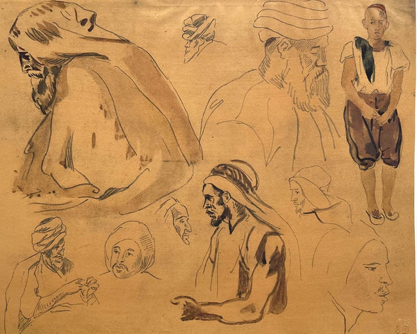 Eugène Delacroix, Composition, Trente et un Dessins et Aquarelles du Maroc, Limited Edition Lithograph