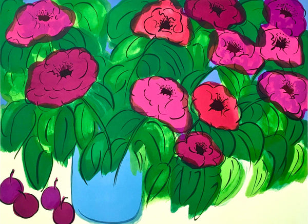 Walasse Ting 丁雄泉, Flowers, Limited Edition Lithograph
